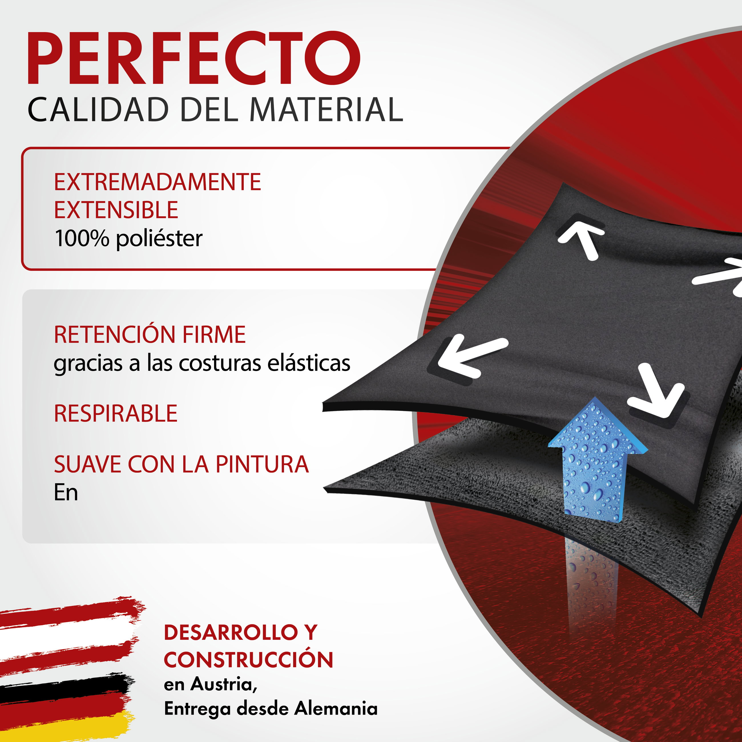 Funda para moto Indoor Stretch M, Indoor funda para moto transpirable, garaje para moto para el Interior - 215x95x120 cm negro