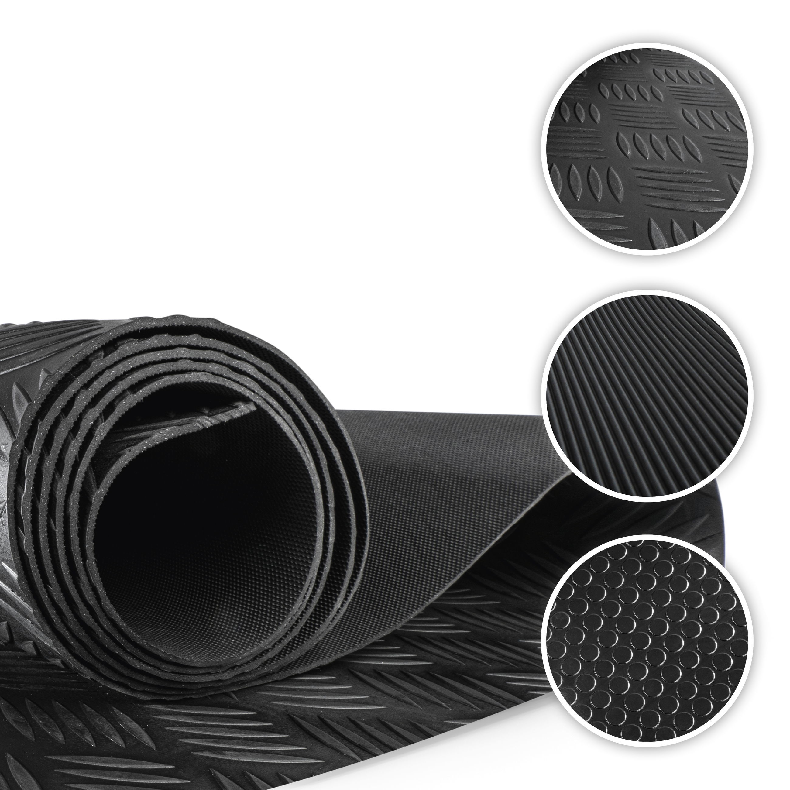 Car mat Odin riffle 100x150 cm universal black Car mat Odin riffle 100x150 cm universal black