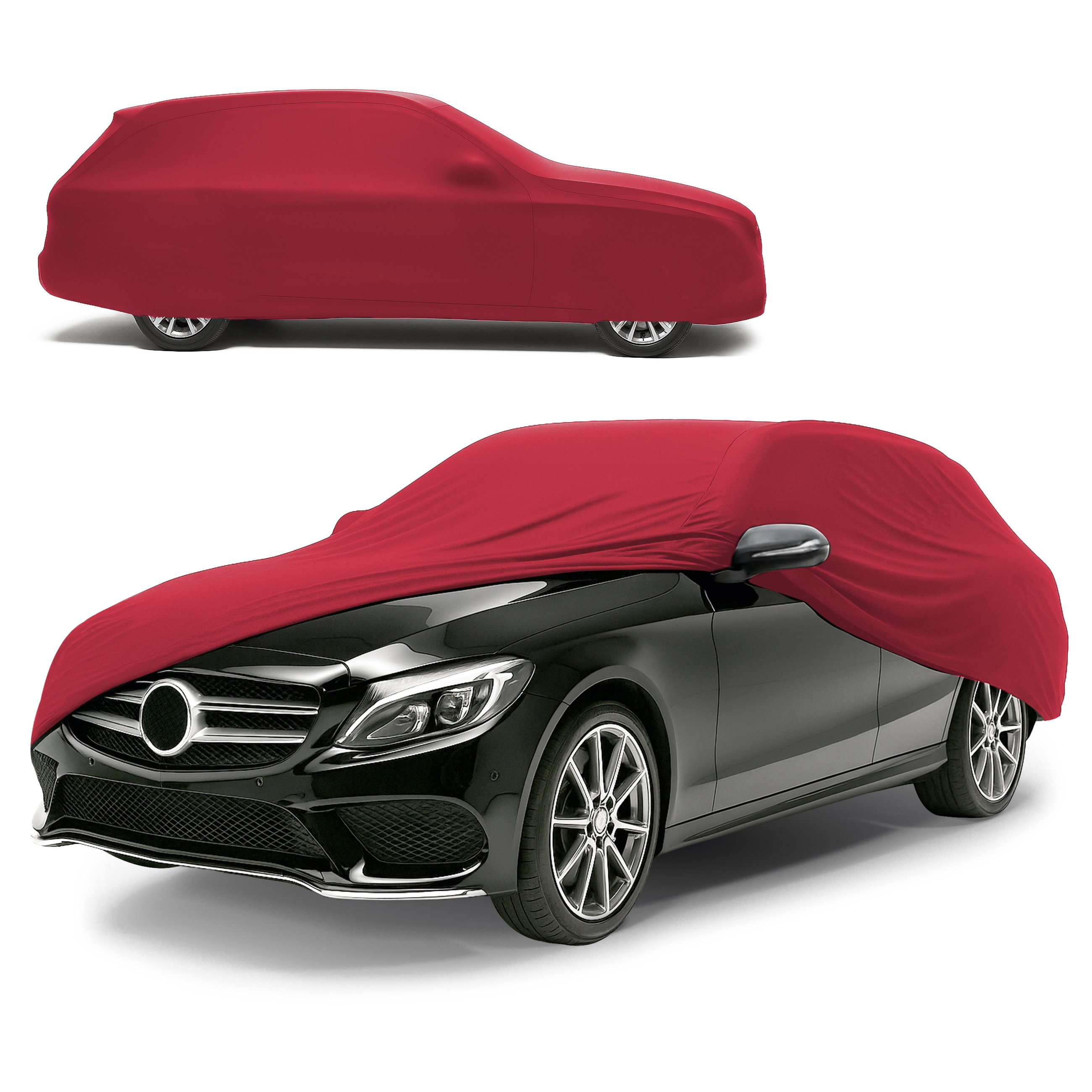 Car cover Indoor Stretch Plus size 5 combi red, Walser Onlineshop