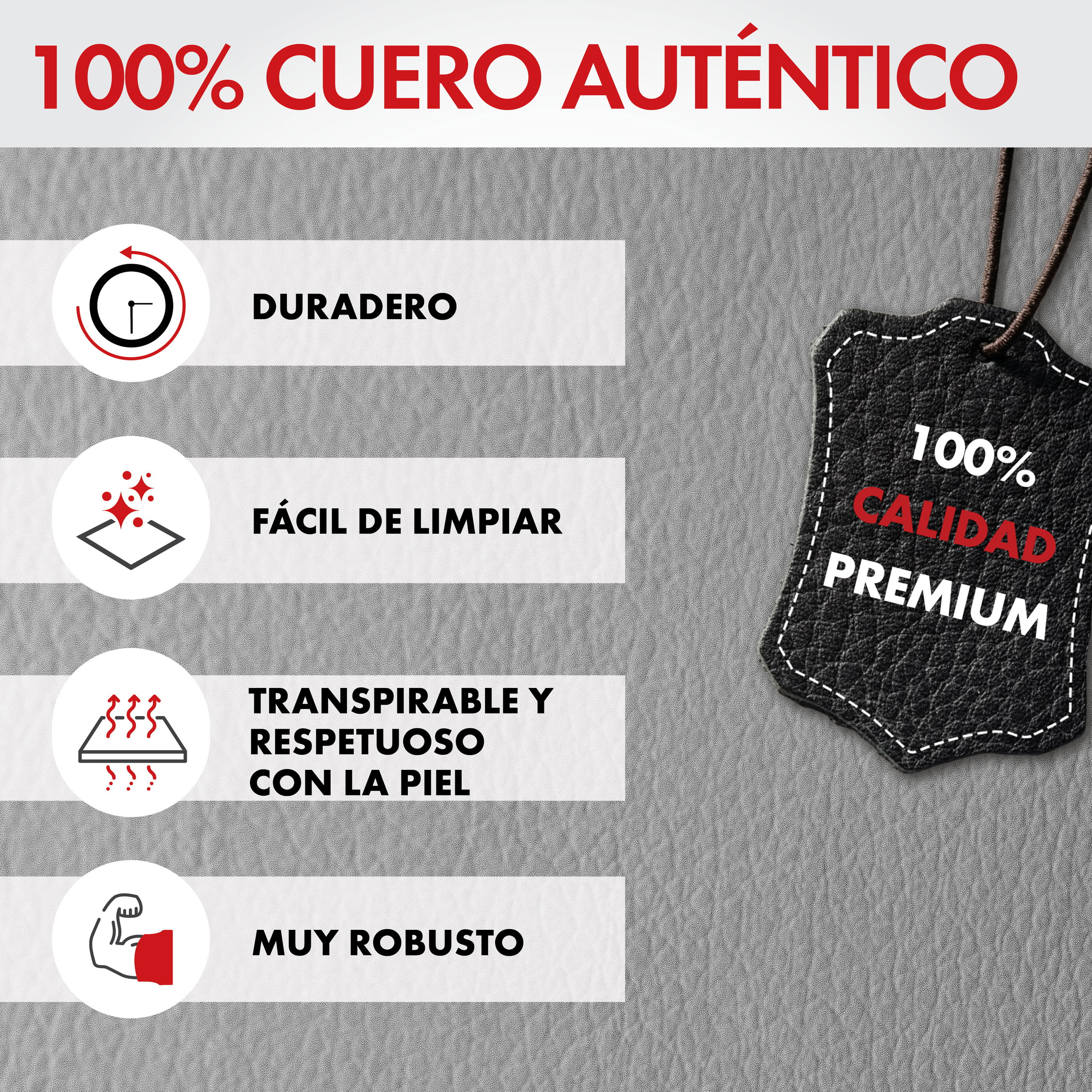 Funda de asiento Billy de cuero auténtico, funda protectora de coche cuero auténtico, funda de asiento delantero ZIPP-IT gris, 1 pieza