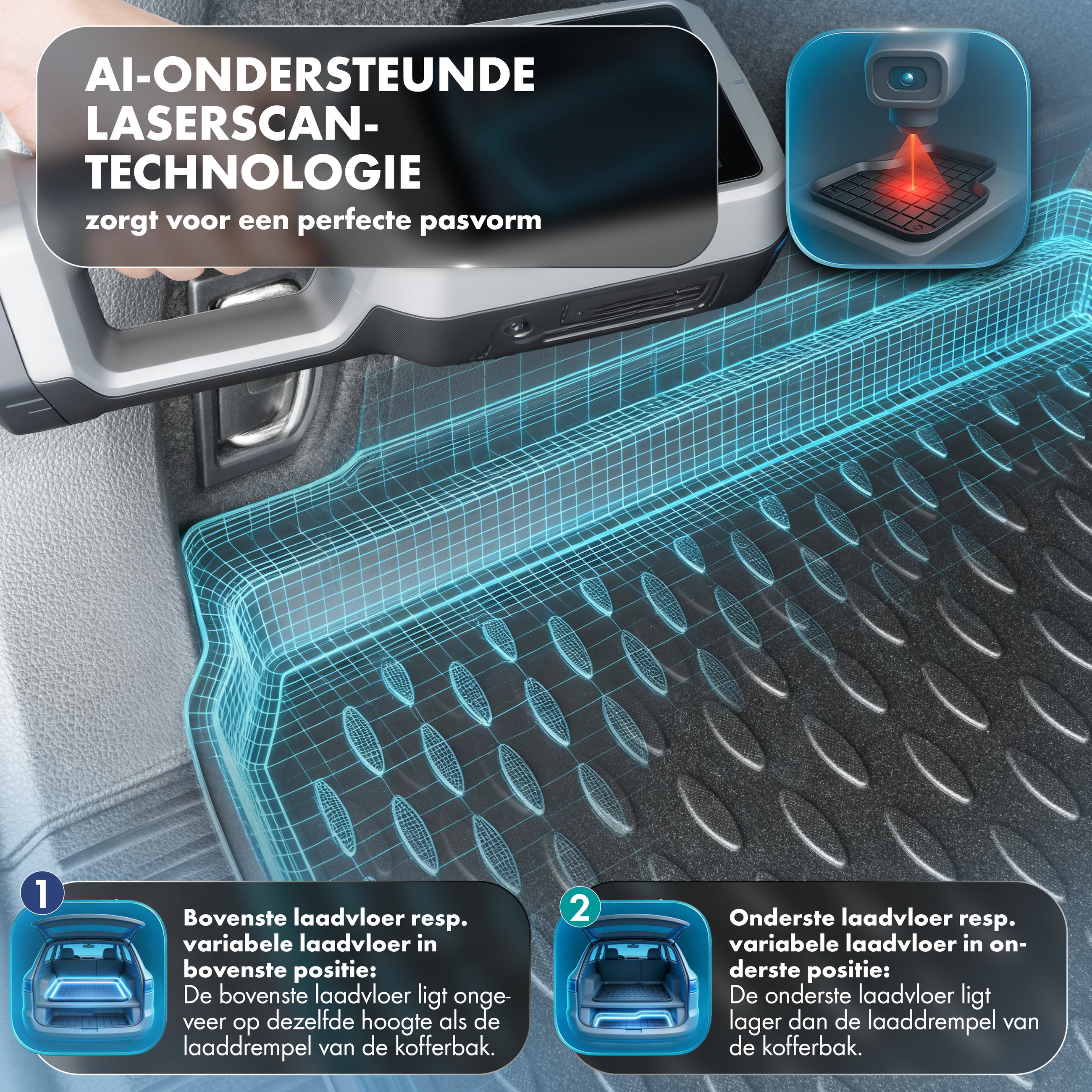 Kofferbakmat XTR geschikt voor VW Passat (B7) Limousine 08/2010 - 12/2015