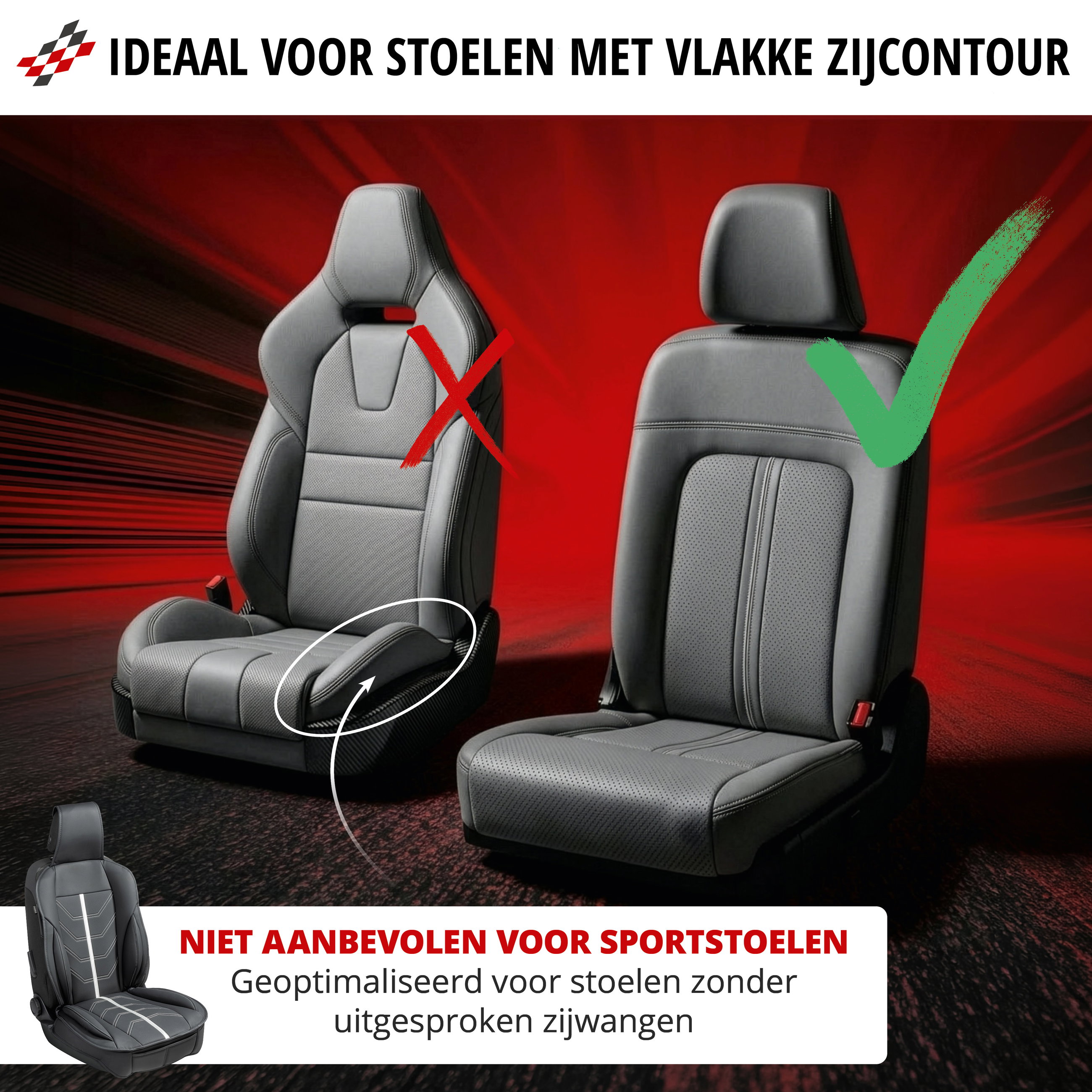 autosedan seats, car seat, front seat, headrest, seat cushion, Autostoel, Stoelen, Zijkantontlasting, Kunstleder, Grijs