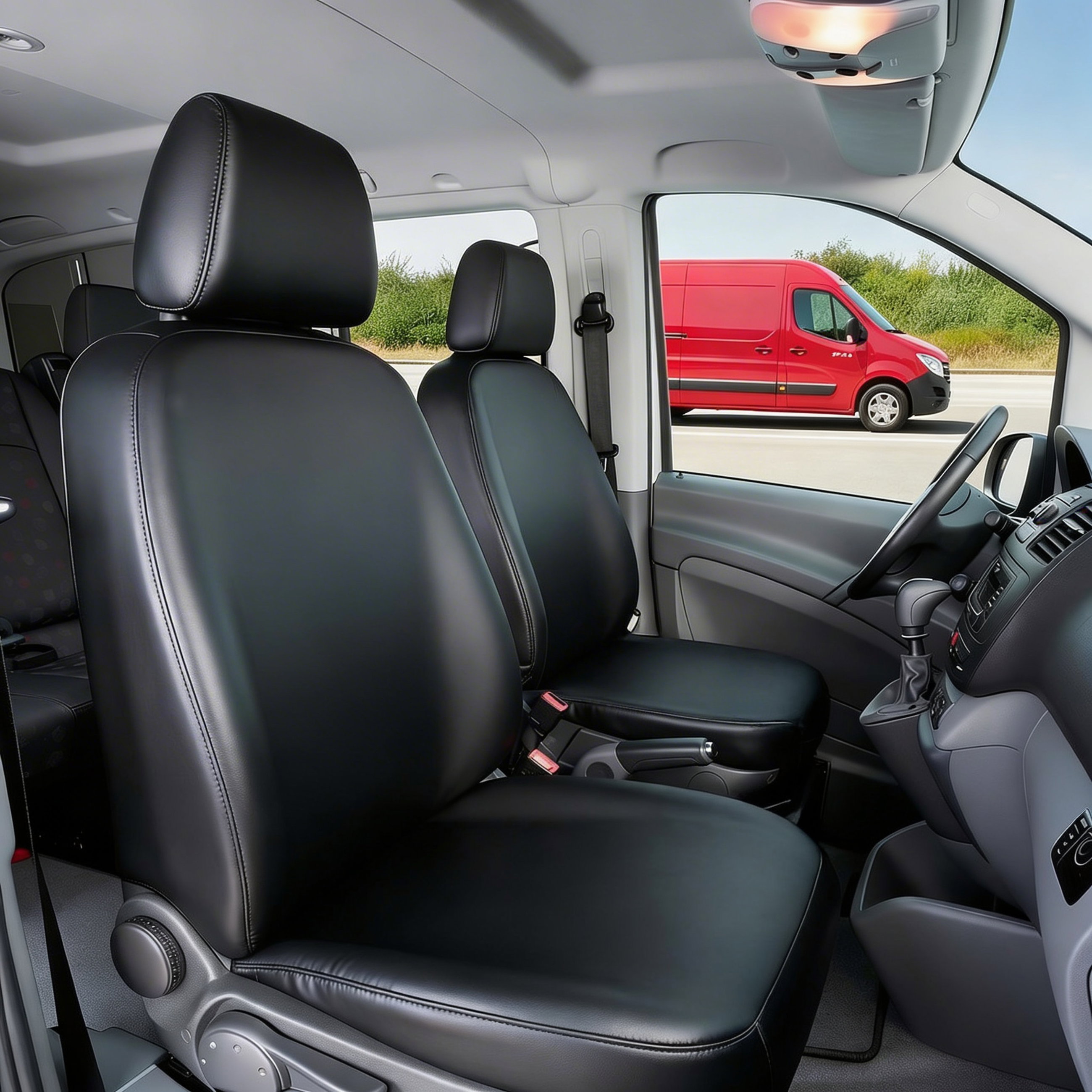  Innenraum, Autositze, Schwarz, Ledersitze, Schaltknauf, Kabinenplatz, Autositz, Schwarz, Ledersitz, Fahrzeuginterieur