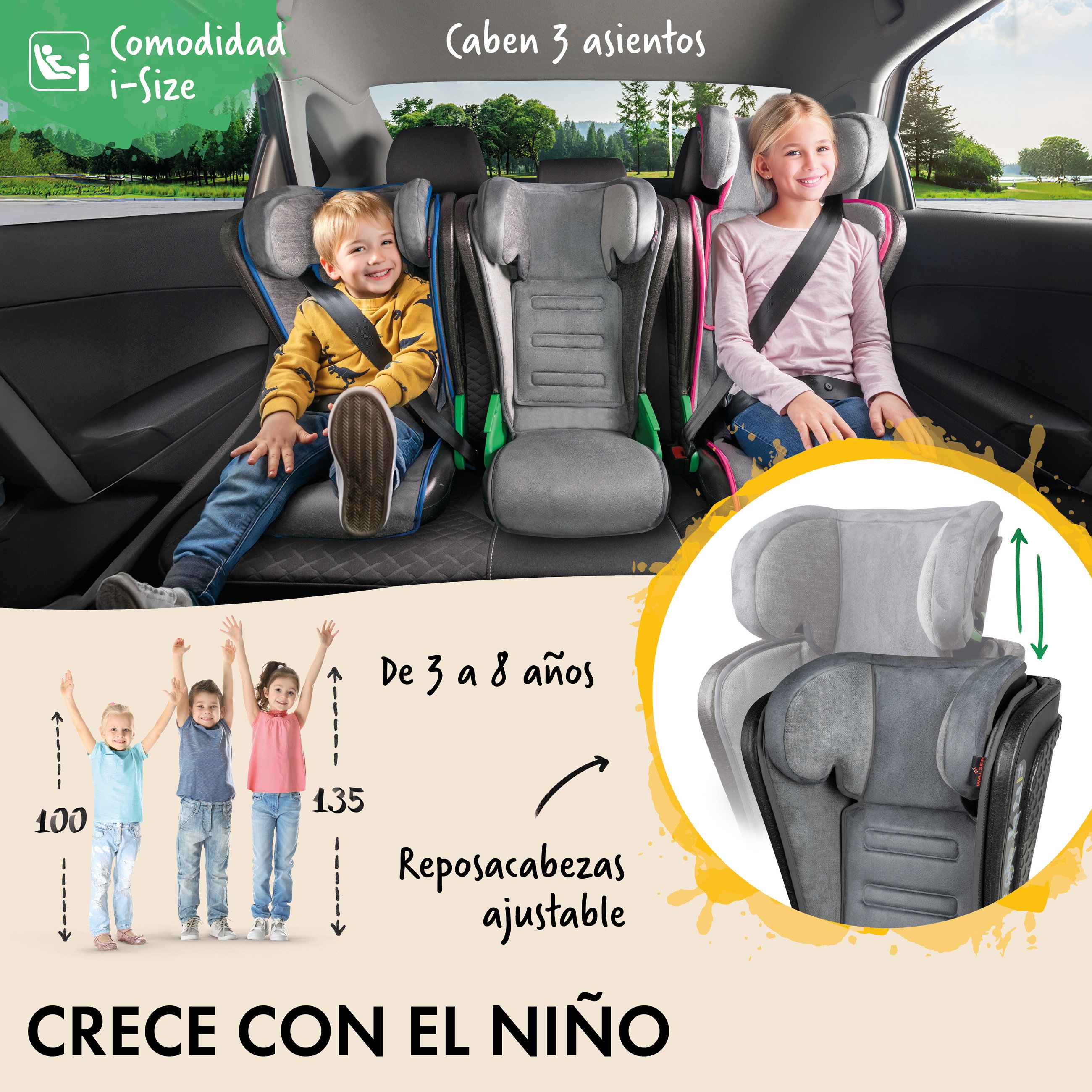 Kissen, Dekoration für Zuhause, Person, Junge, Kind, autokindersitze, Kinderautositz, 3-sitzer, Gurtstraffer, Verstellbar