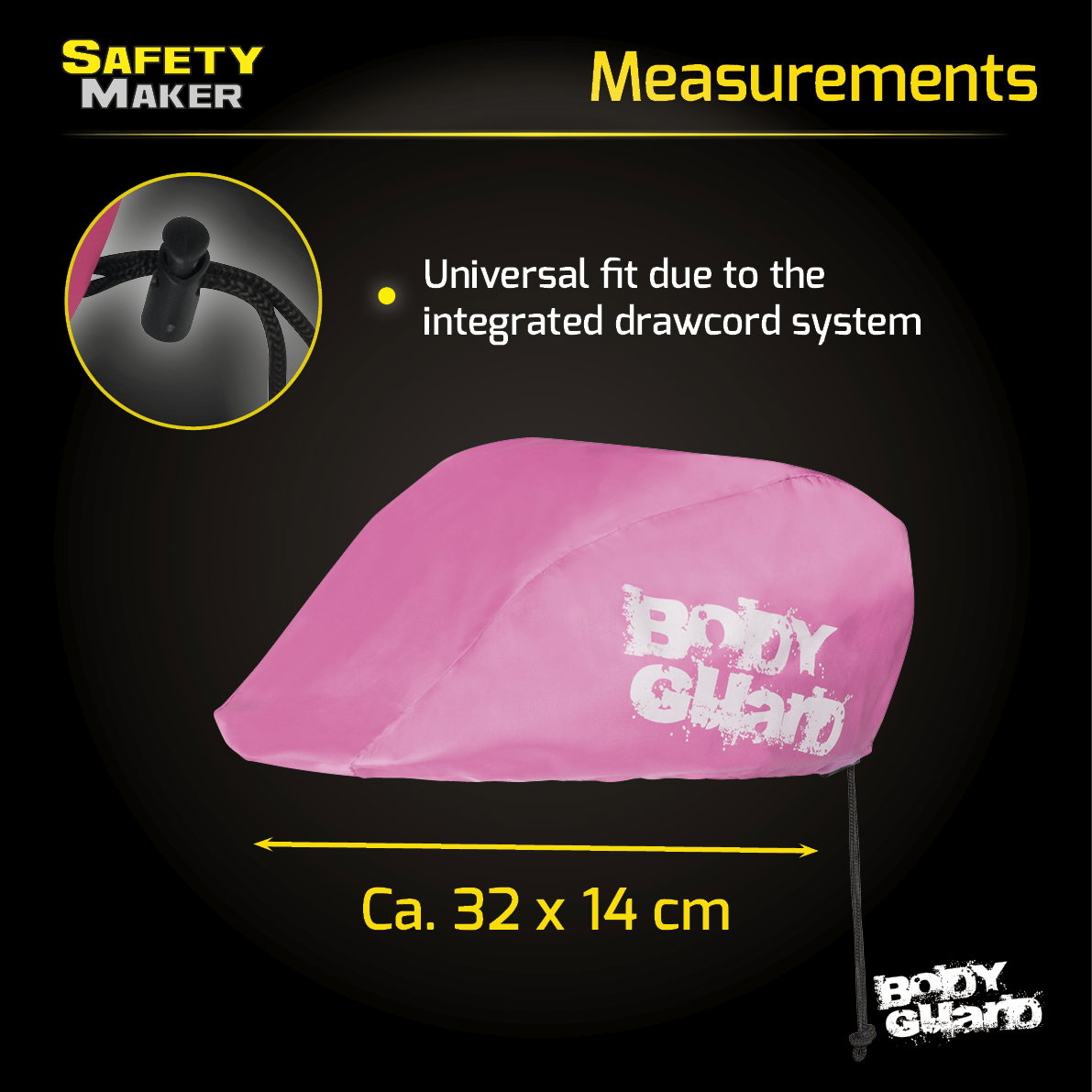 Copri casco rosa