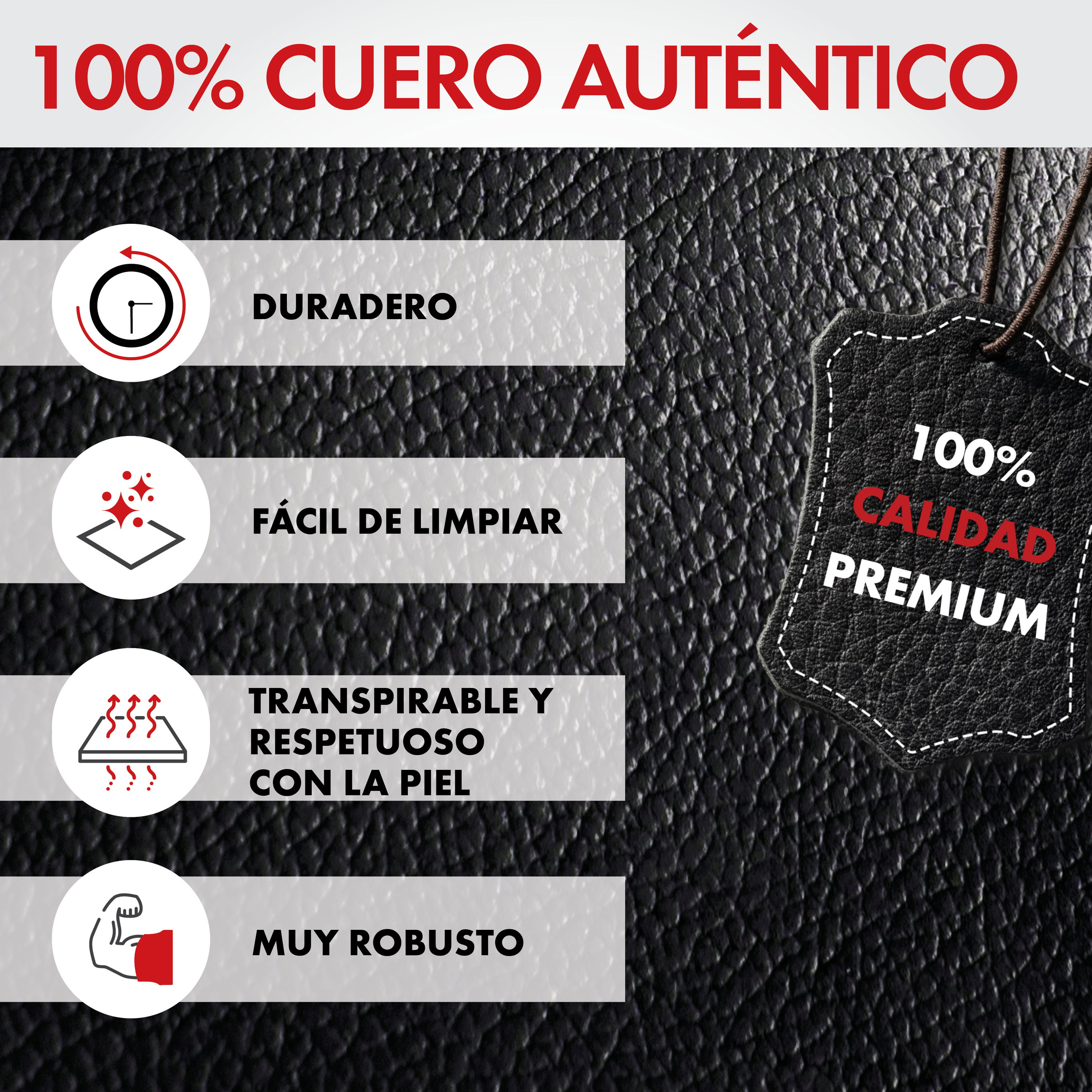 Funda de asiento Billy de cuero auténtico, funda protectora de coche cuero auténtico, funda de asiento delantero ZIPP-IT negro, 1 pieza