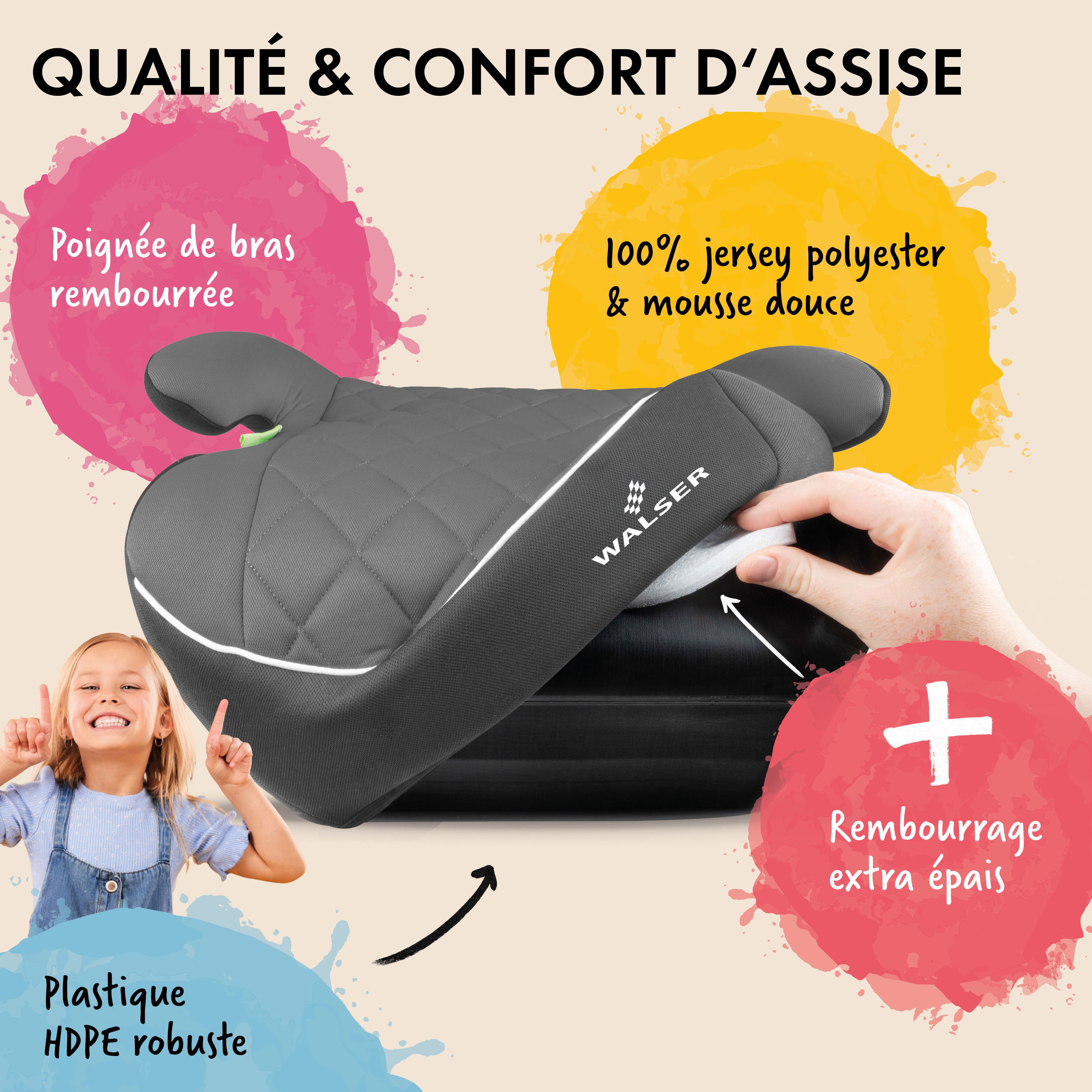 Kissen, Dekoration für Zuhause, Werbung, Kind, Person