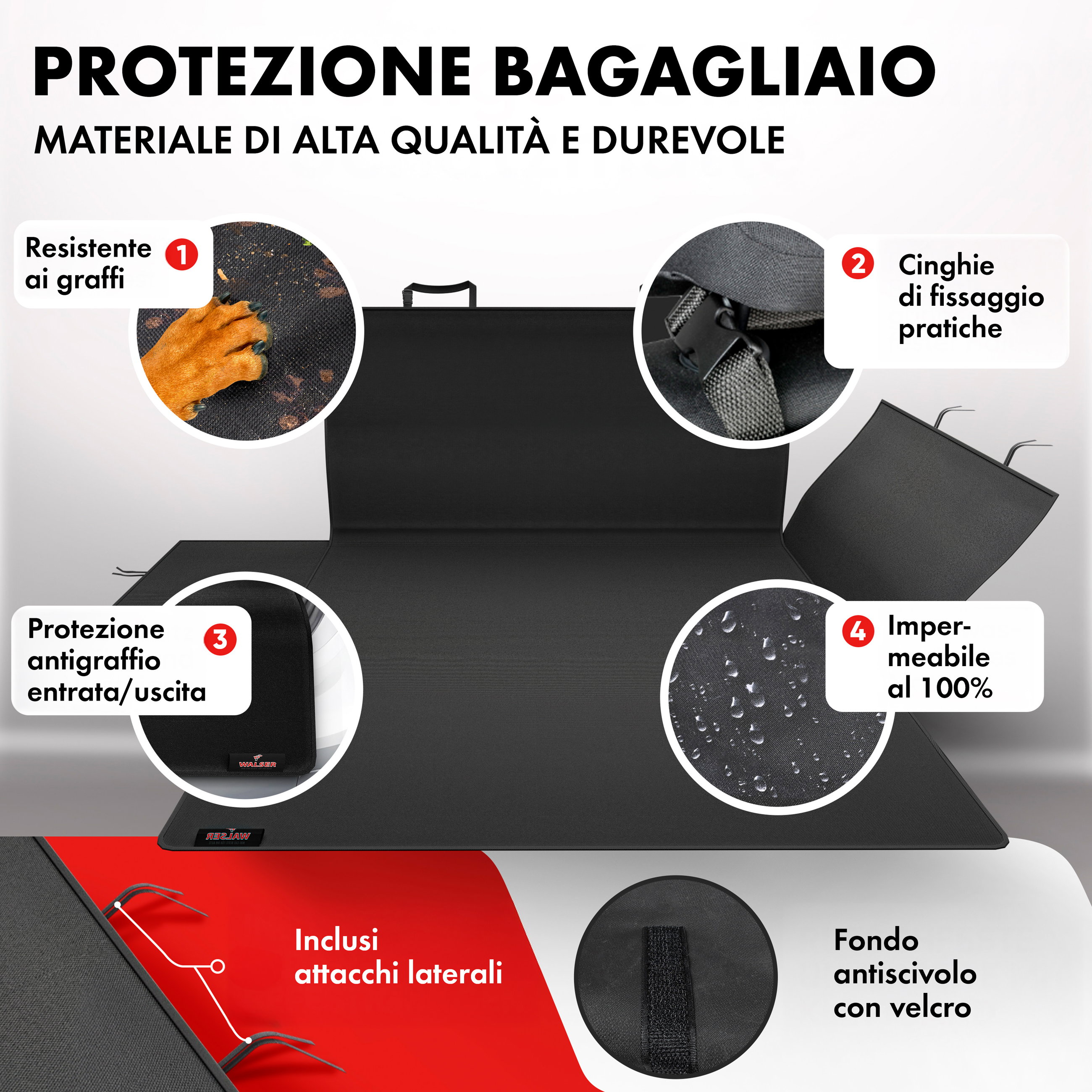 Copristivali Leo 100x155 cm nero