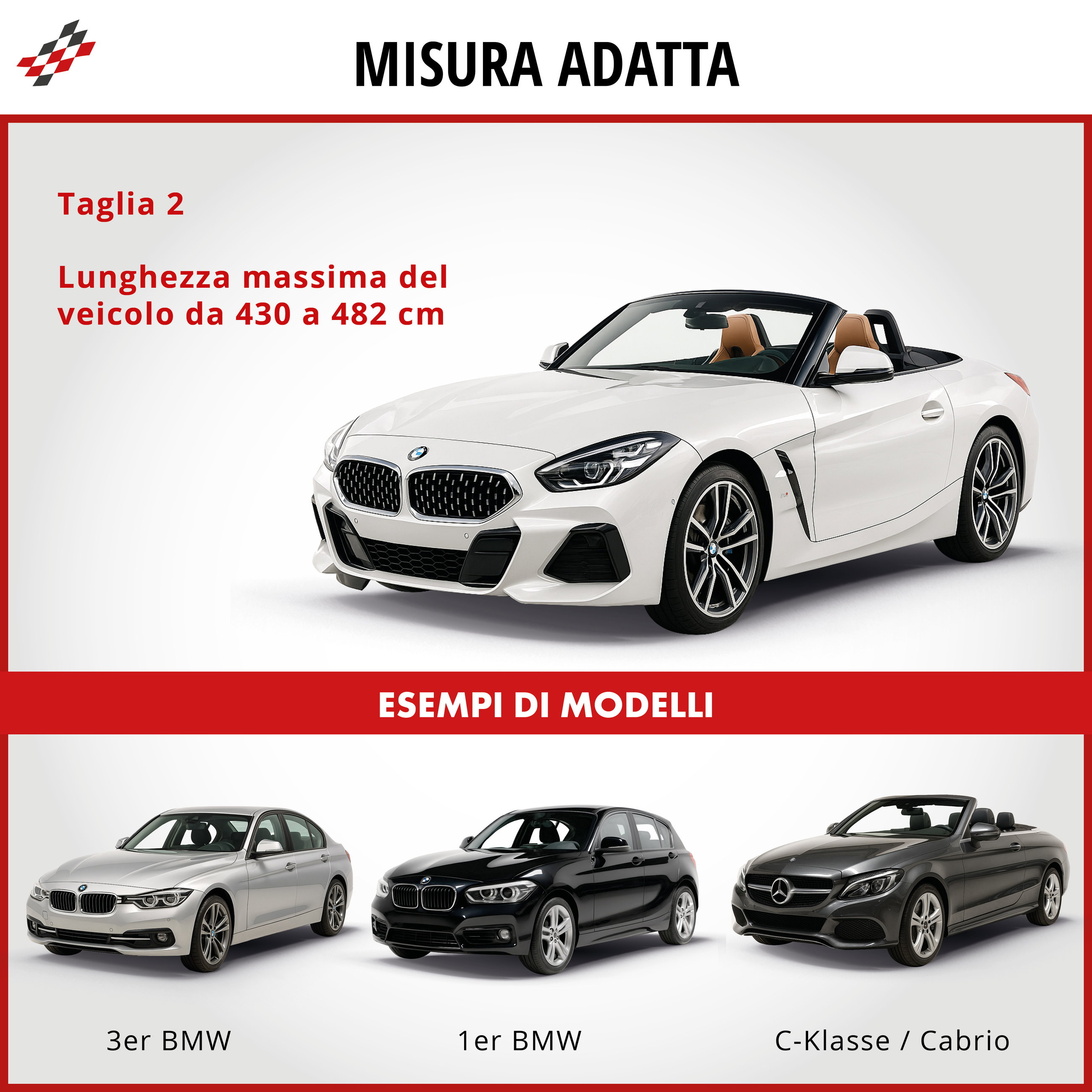 Premium Telo Copriauto Premium All Weather Plus, coperture da esterno, garage completo Misura 2 Auto grigio