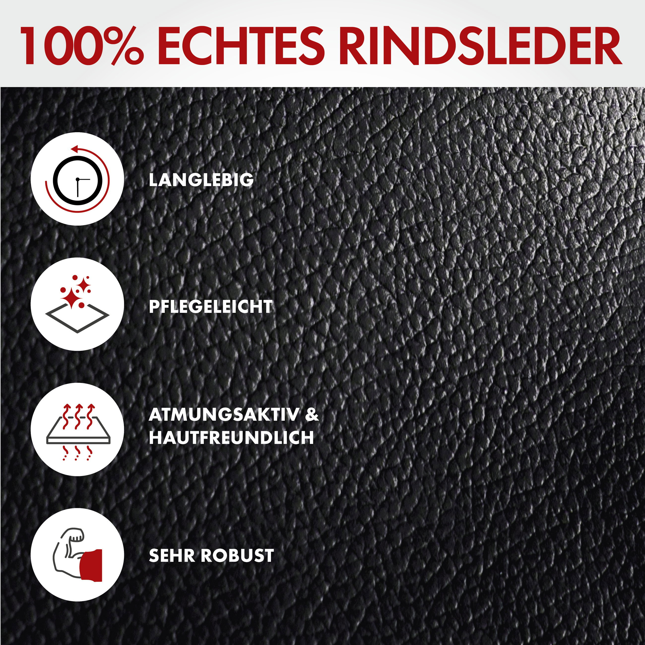Autositzbezug Ranger aus echtem Leder, PKW-Schonbezug Einzelsitz, Leder-Sitzbezug schwarz, 1 Stück