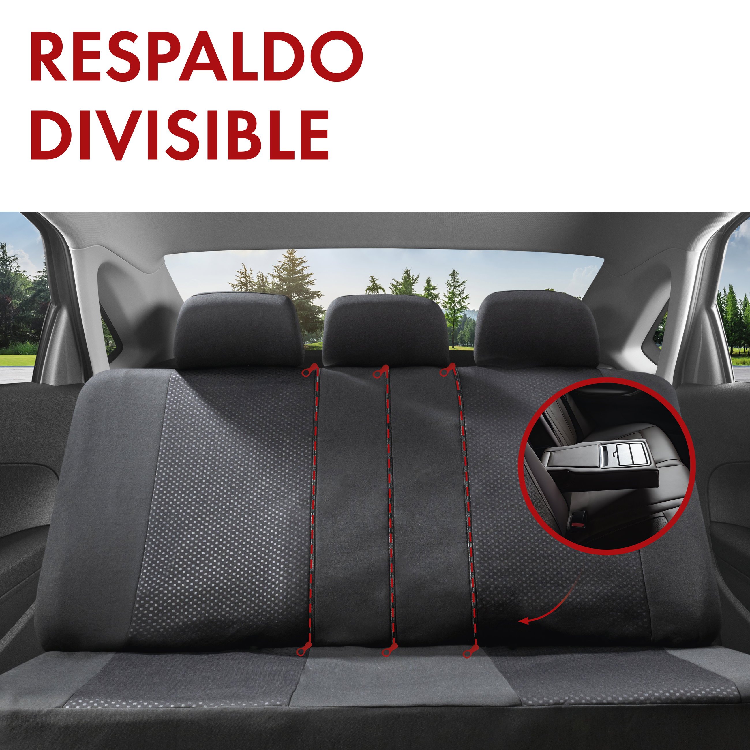 Funda de asiento ZIPP-IT Dundee, fundas protectoras de coche para 2 asientos delanteros con sistema de cremallera negro/azul