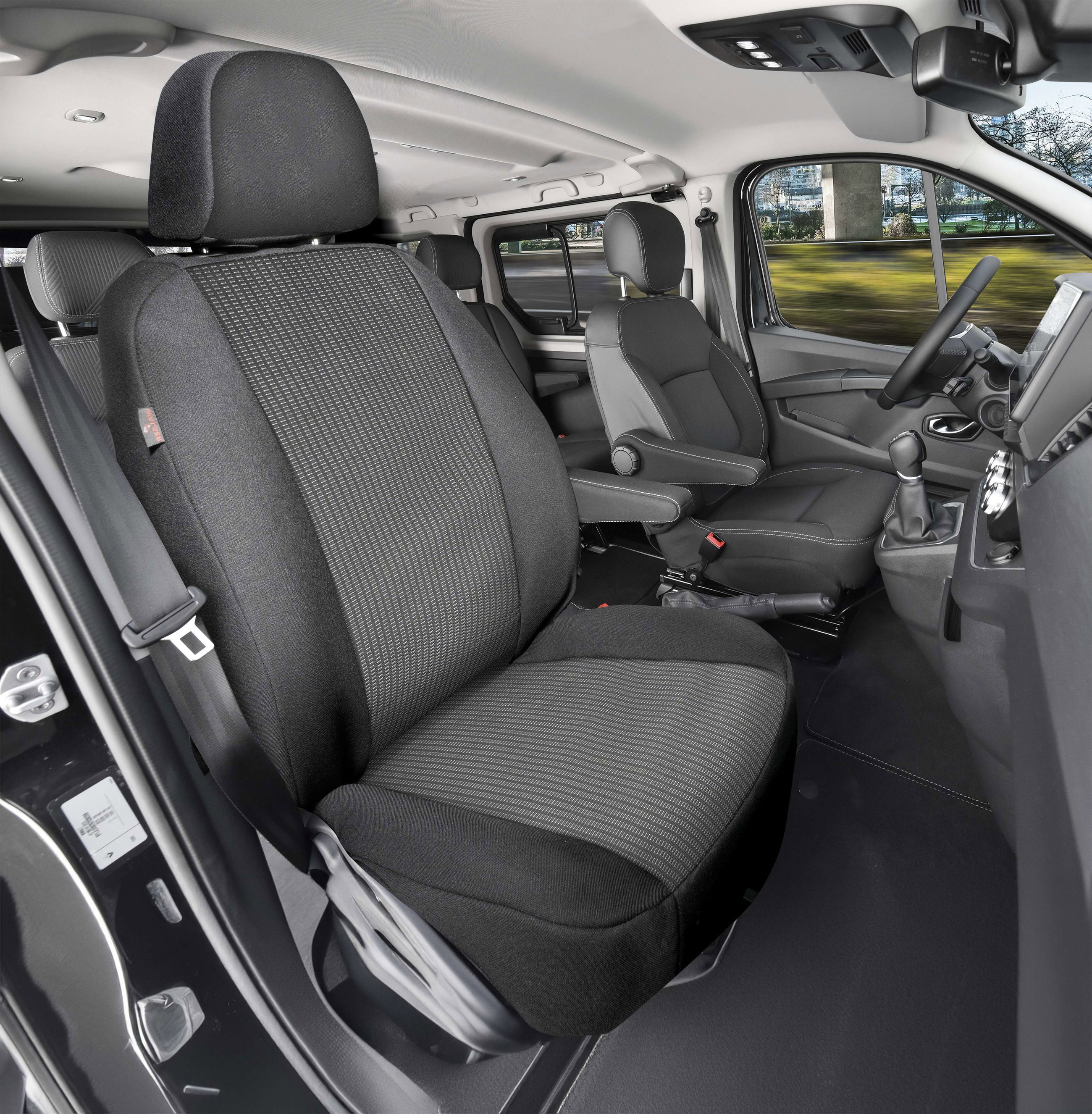 Passform Sitzbezug Performer kompatibel mit Ford Transit Custom V710 (NXN, NRN), 1 Einzelsitzbezug Beifahrer