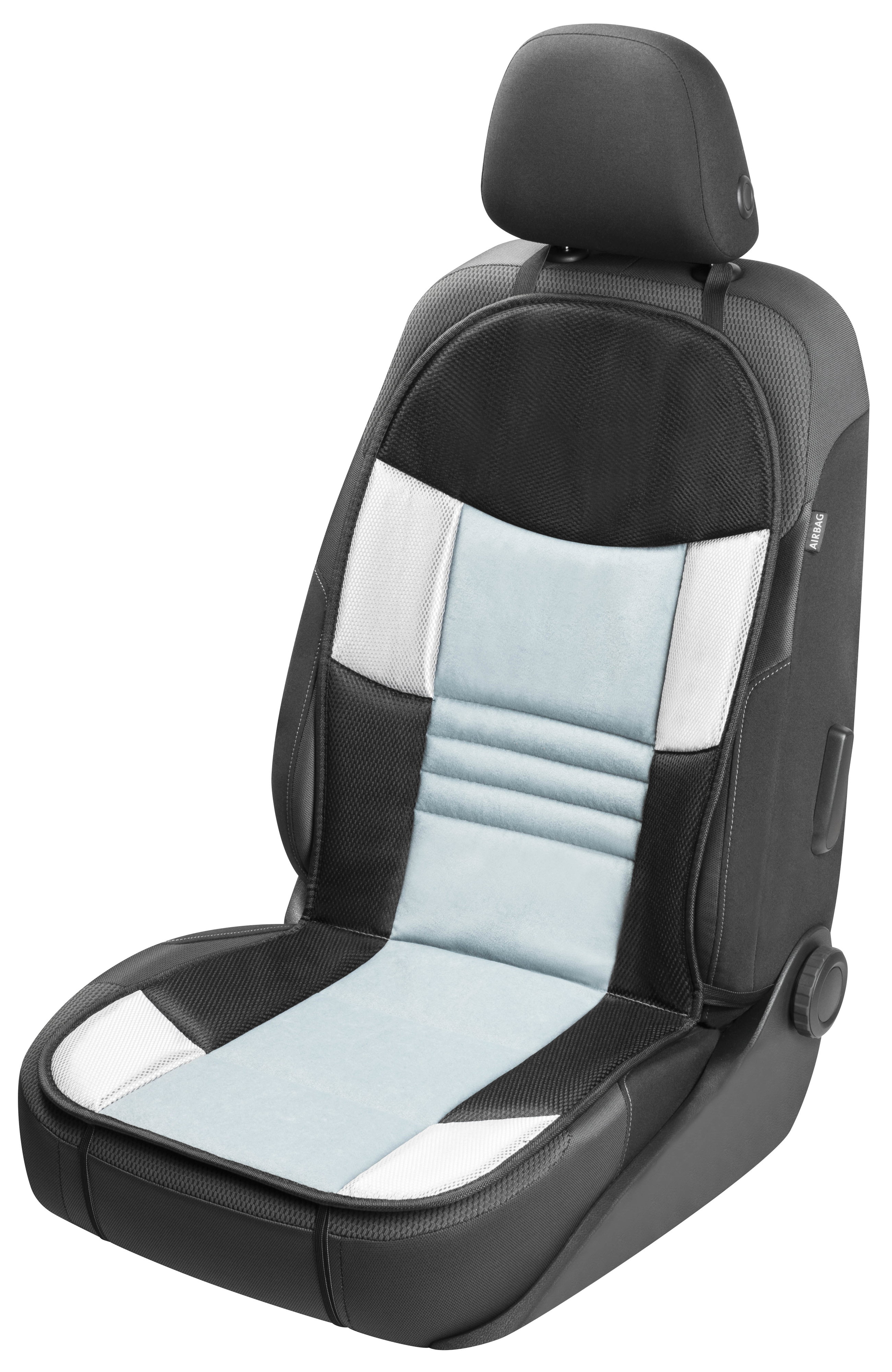 PKW Sitzauflage Hunt, Auto-Sitzaufleger silber, 1 Stück