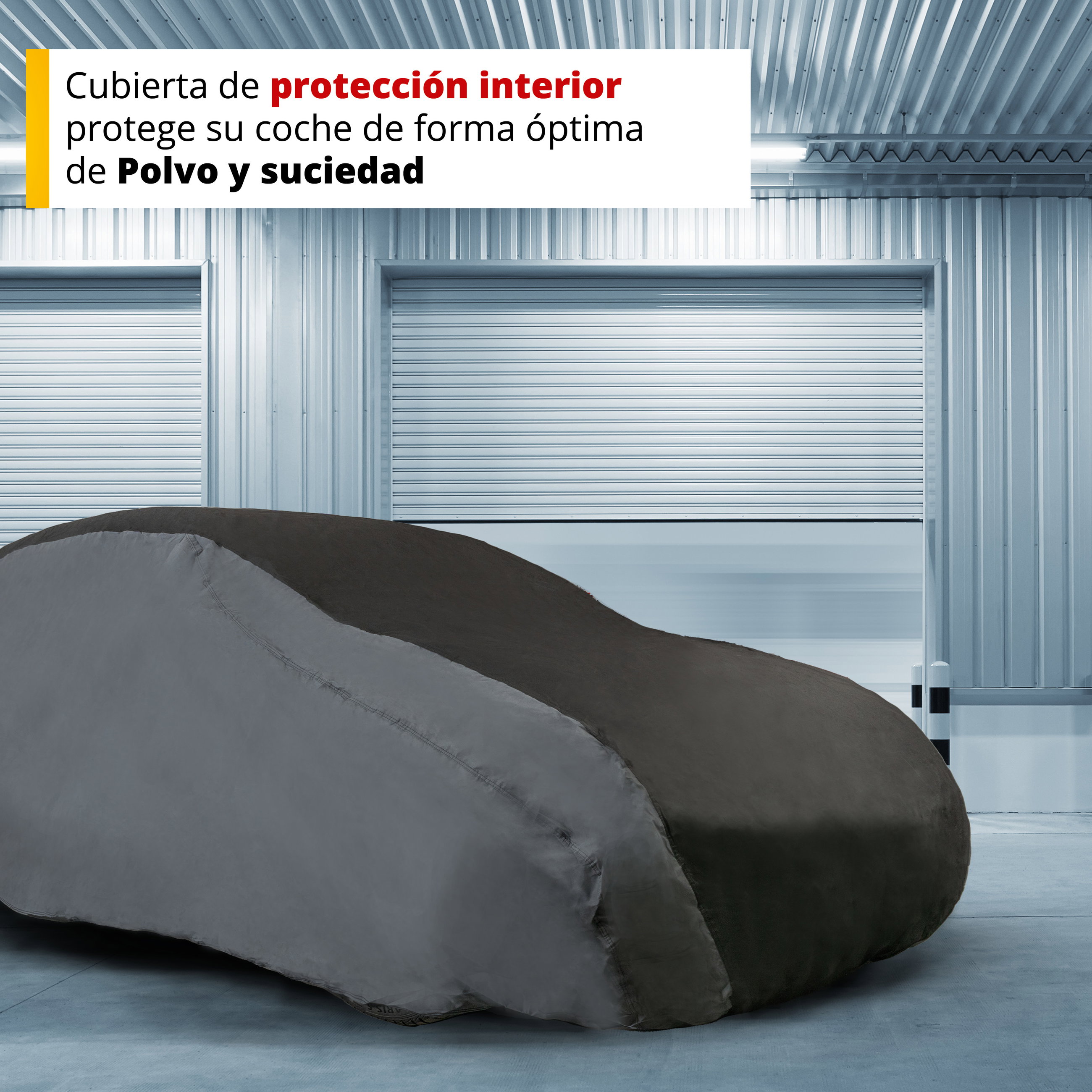 Funda de coche Indoor Eco, cubierta protectora de coche talla 2 coche negro