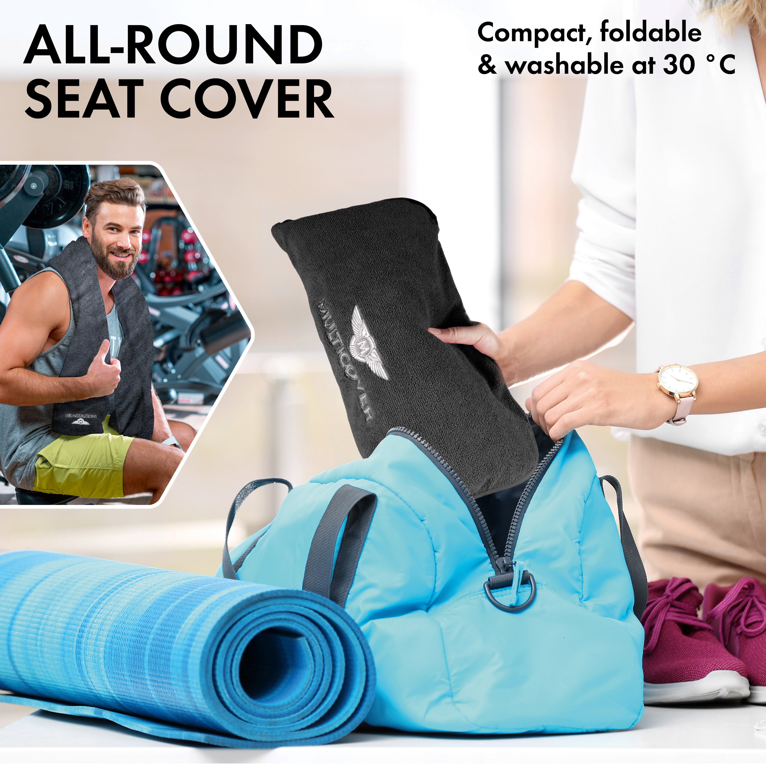 Car Seat cover Multicover black, 1 piece