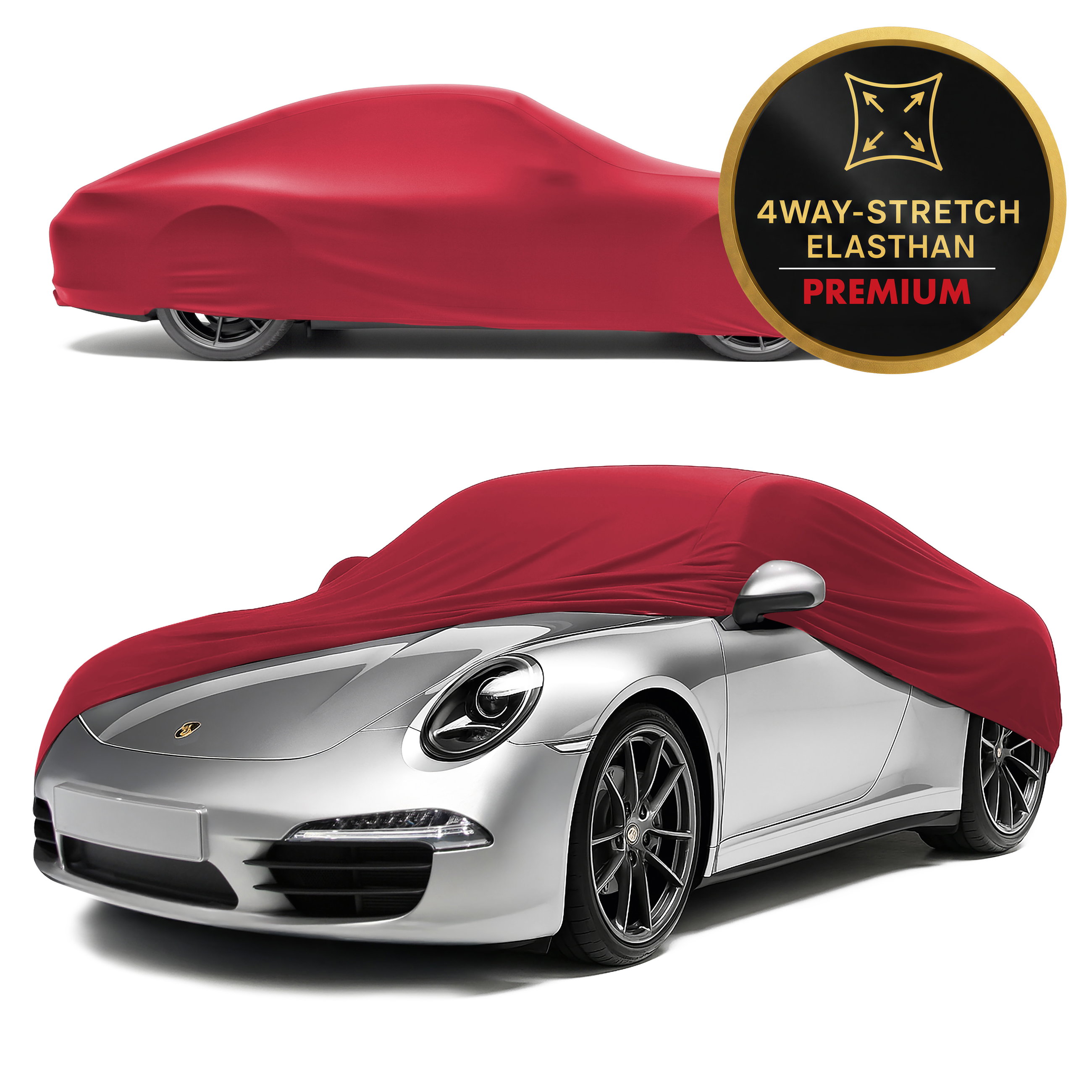 Overtrek Indoor Stretch Plus Maat 2 Auto rood, Walser Onlineshop