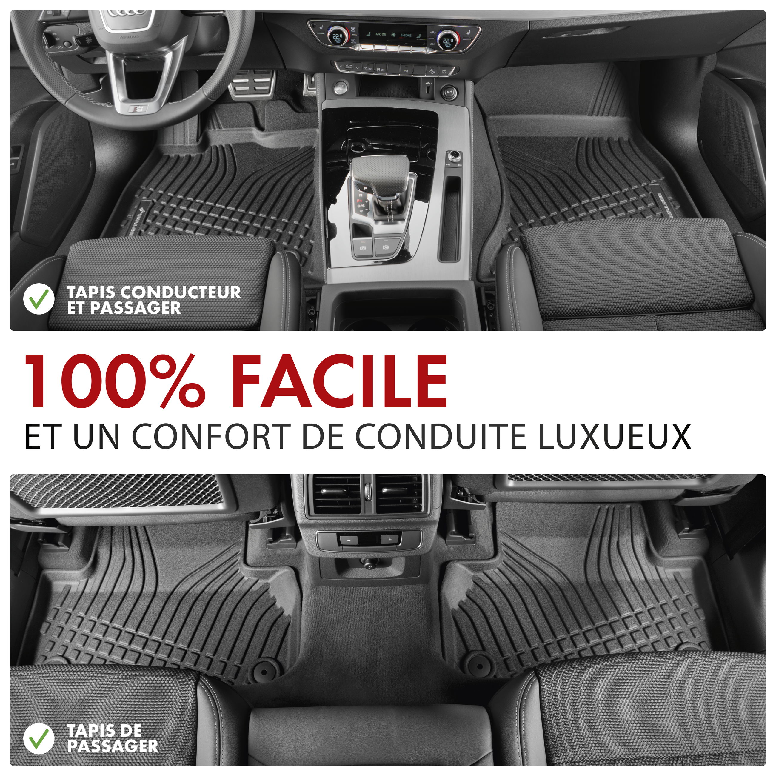 Tapis De Sol Caoutchouc Walser Premium Pour VW Passat B9 Variant / Skoda Superb IV 2023+ - Fabriqué En UE - 7