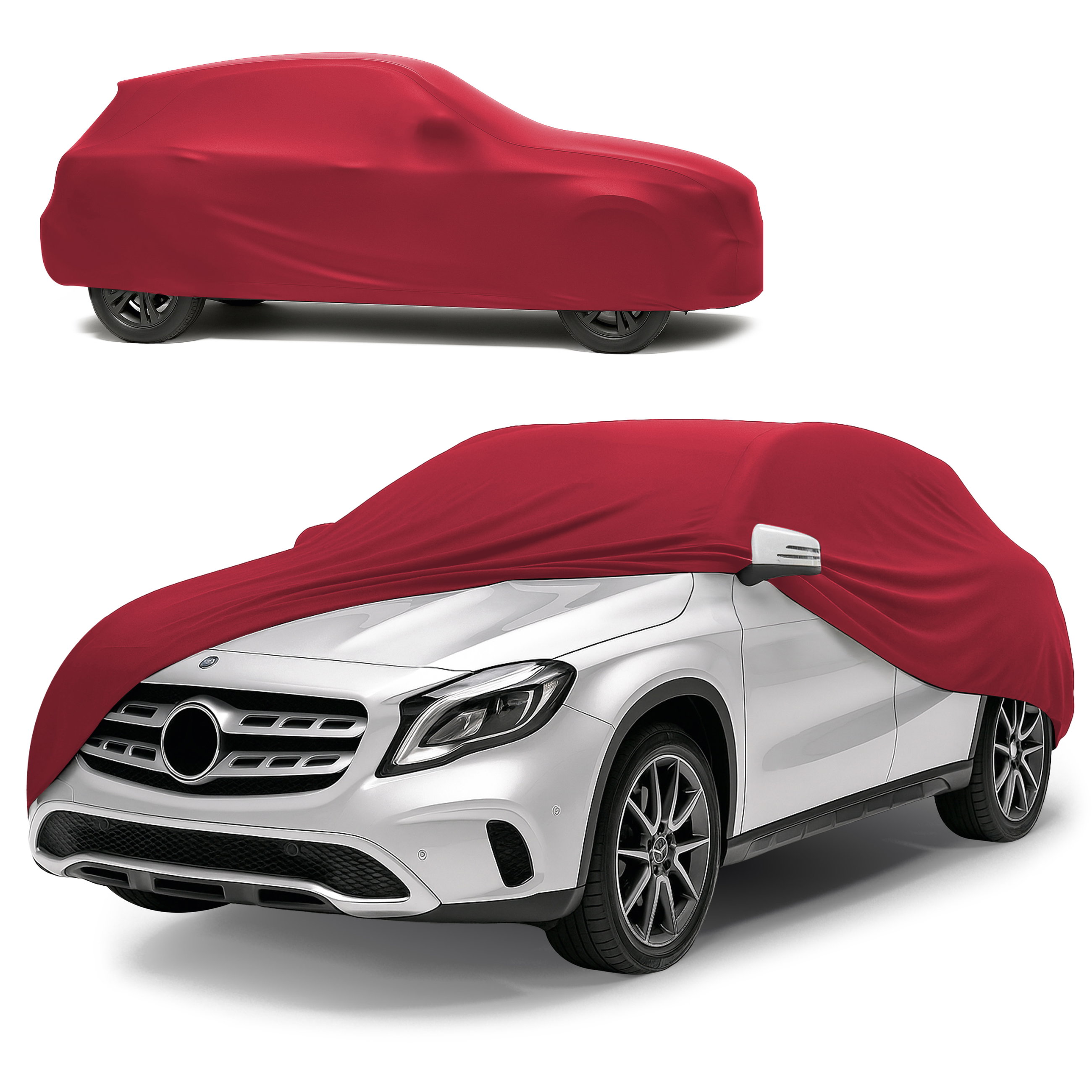 Car cover Indoor Stretch Plus size 8 SUV/VAN red, Walser Onlineshop