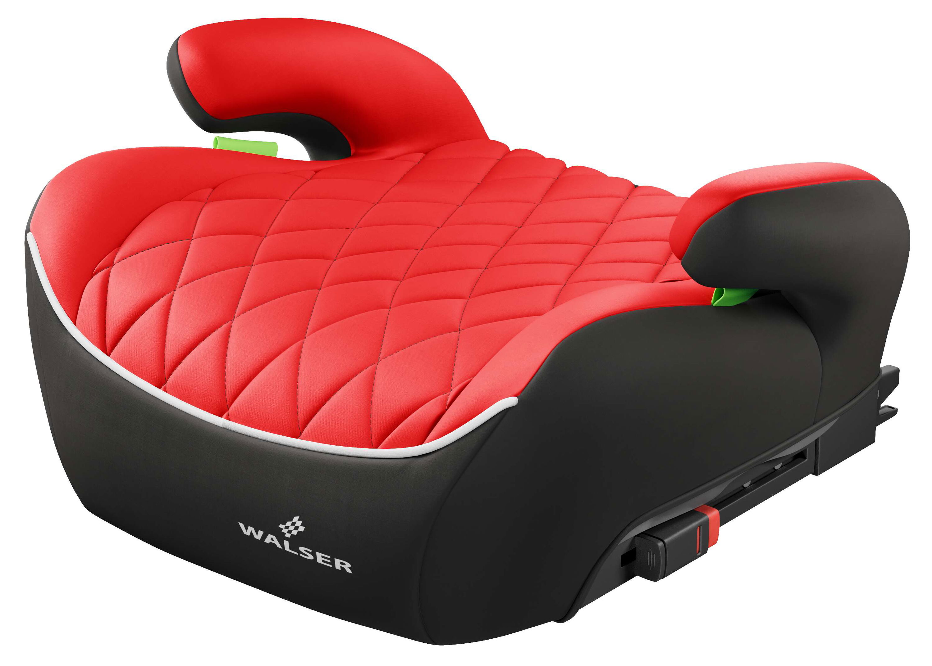 Rehausseur de siège pour enfants Andy ISOFIX, Premium siège pour enfants ECE R 129 testé noir/rouge, Walser Onlineshop