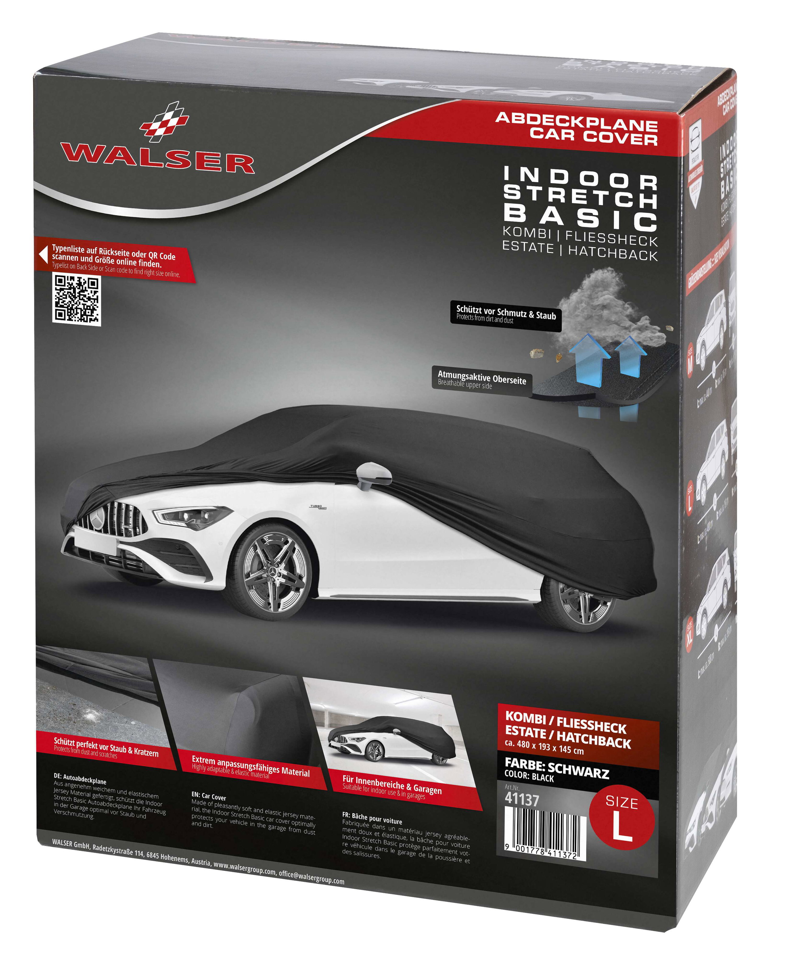 Car cover Indoor Stretch size 6 combi black