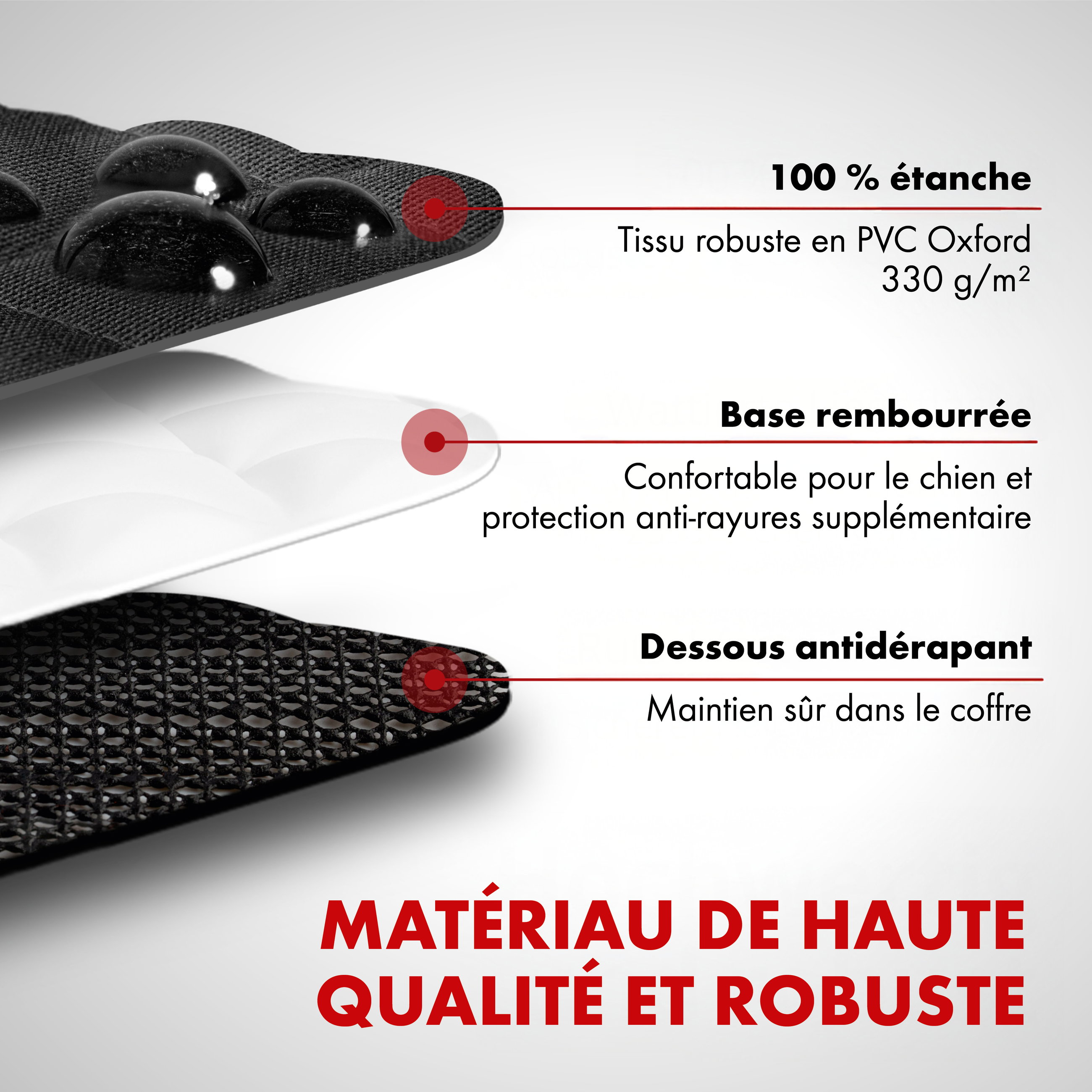 Couverture de coffre pour chien Bello
