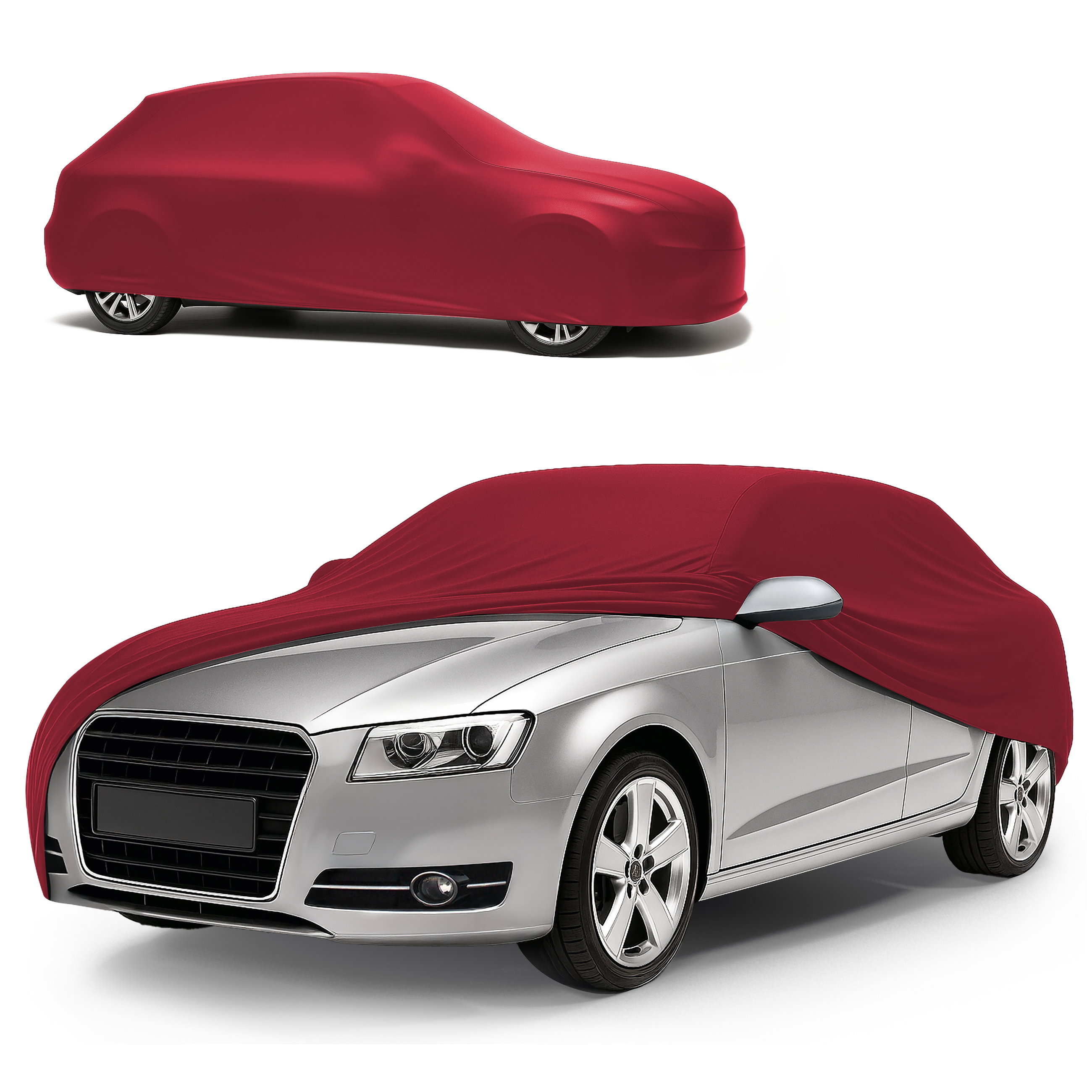 Car cover Indoor Stretch size 4 combi red, Walser Onlineshop