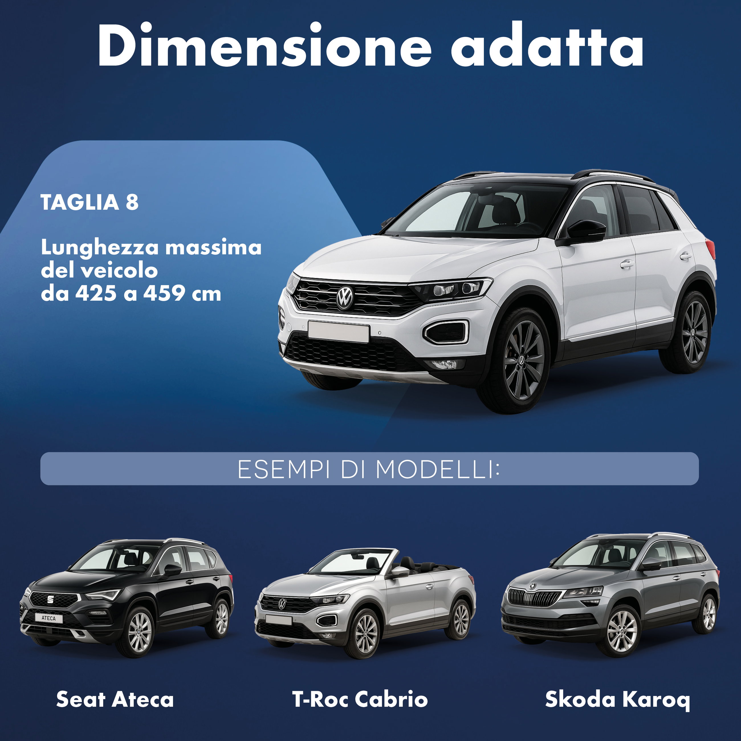 Telo Copriauto All Weather, telone per auto completo Misura 8 SUV/VAN argento