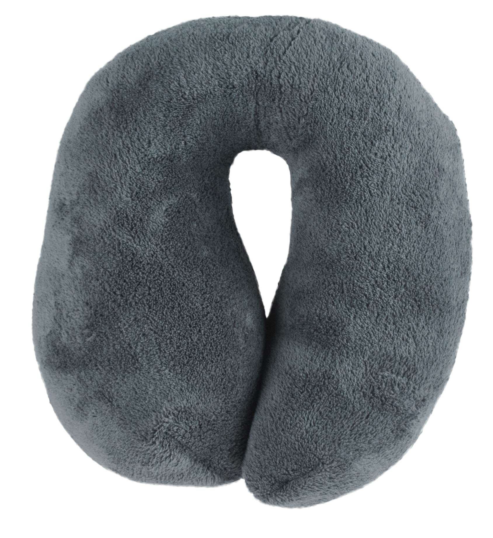 img_prd_30799_nackenrolle_travelmaid_anthrazit__sall__aec__v1 Travelmaid bolster travel pillow for adults made of soft fleece anthracite