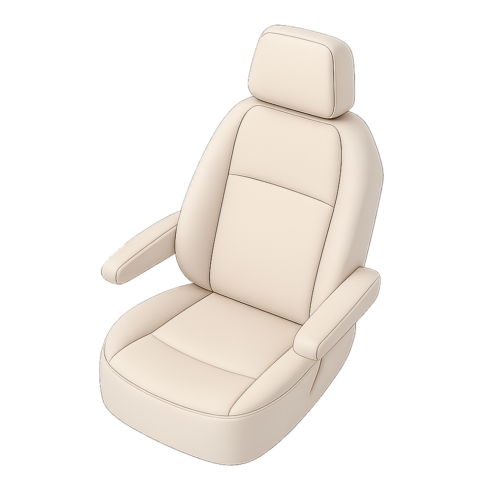 Housse de siège Performer adaptée 100% polyester compatible avec Ford Transit Custom V710 (NXN, NRN), 1 housse de siège individuel conducteur