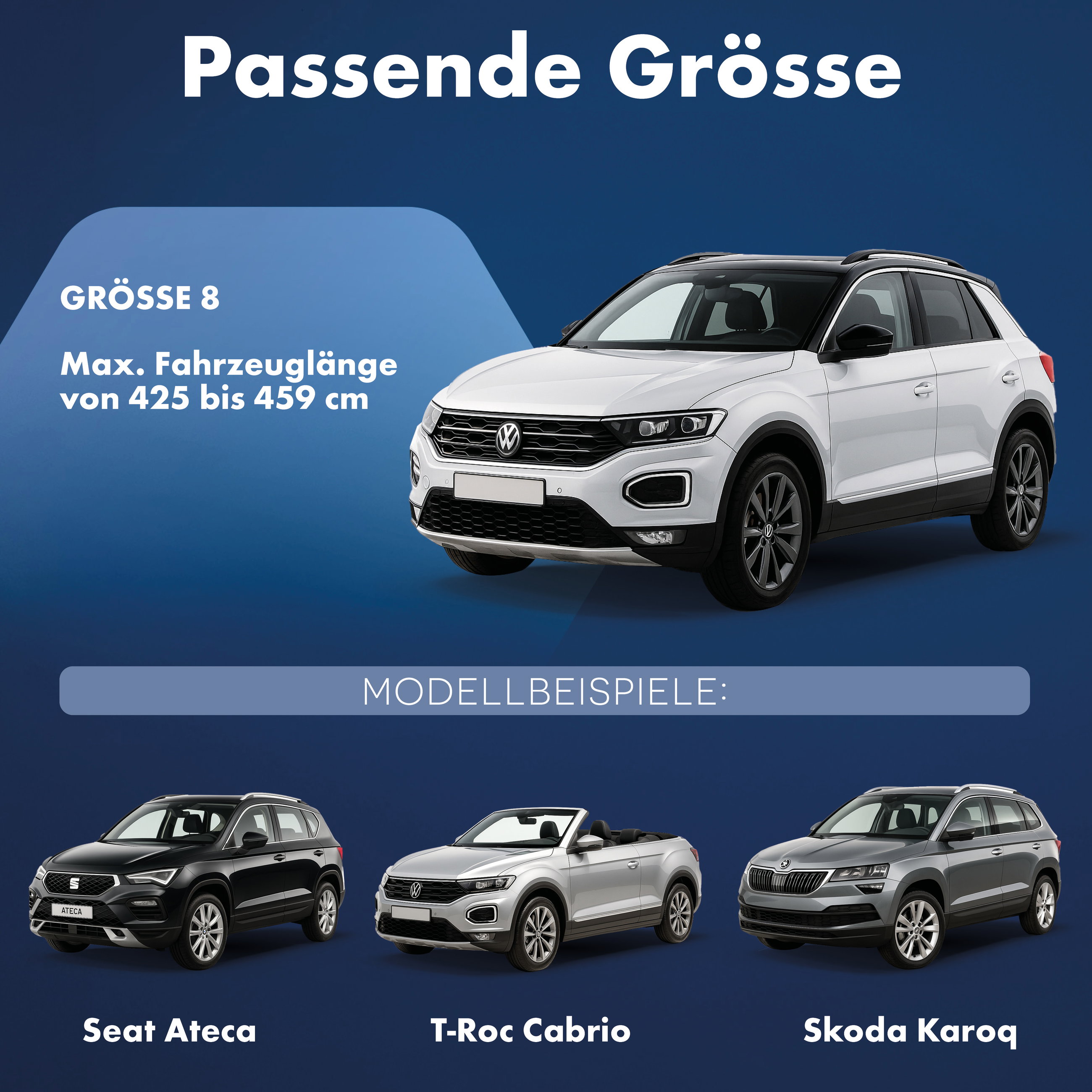Abdeckplane Auto All Weather, Autoplane Vollgarage Größe 8 SUV/VAN, Autoabdeckung silber