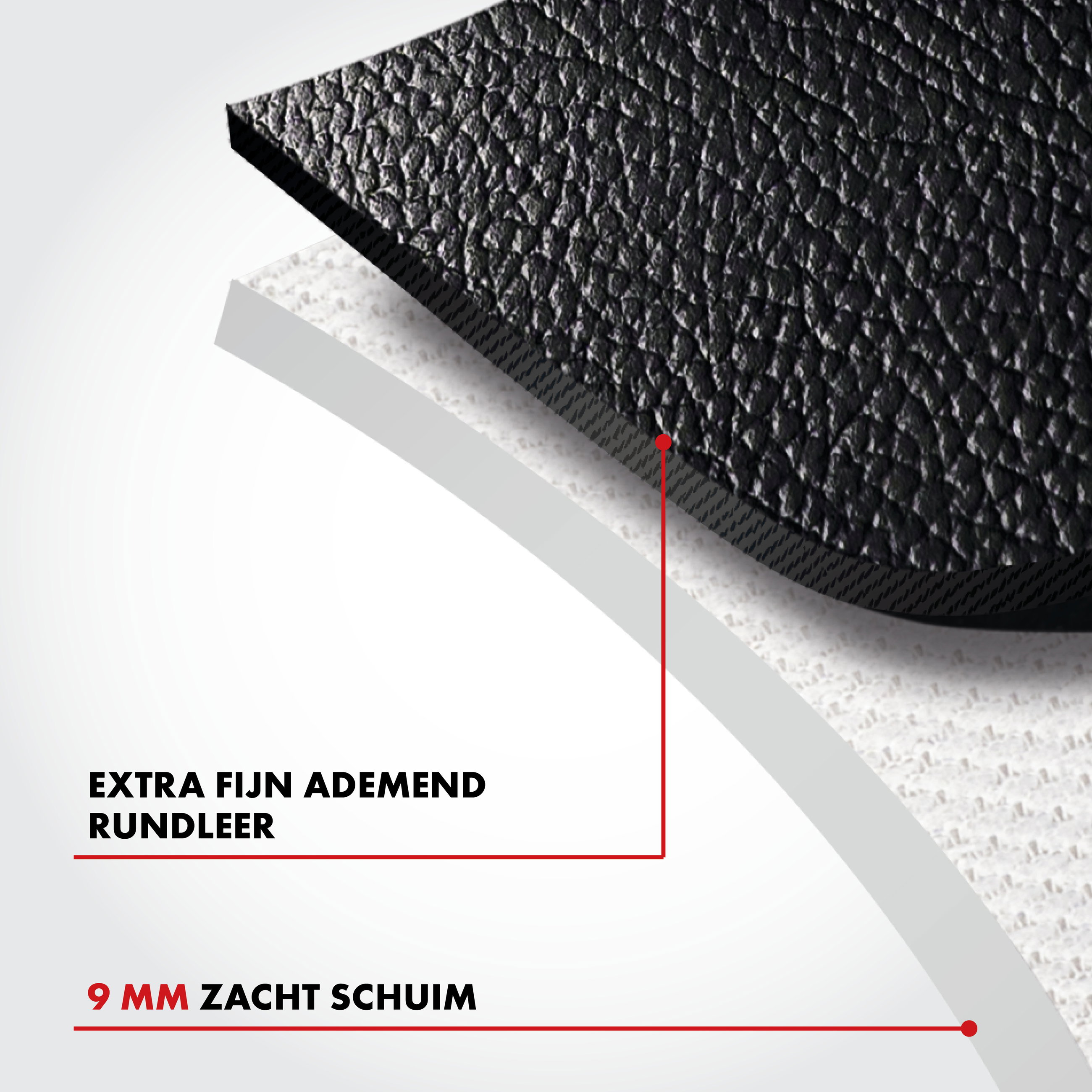 Autostoelhoes Billy van echt leer zwart ZIPP-IT, 1 stuk