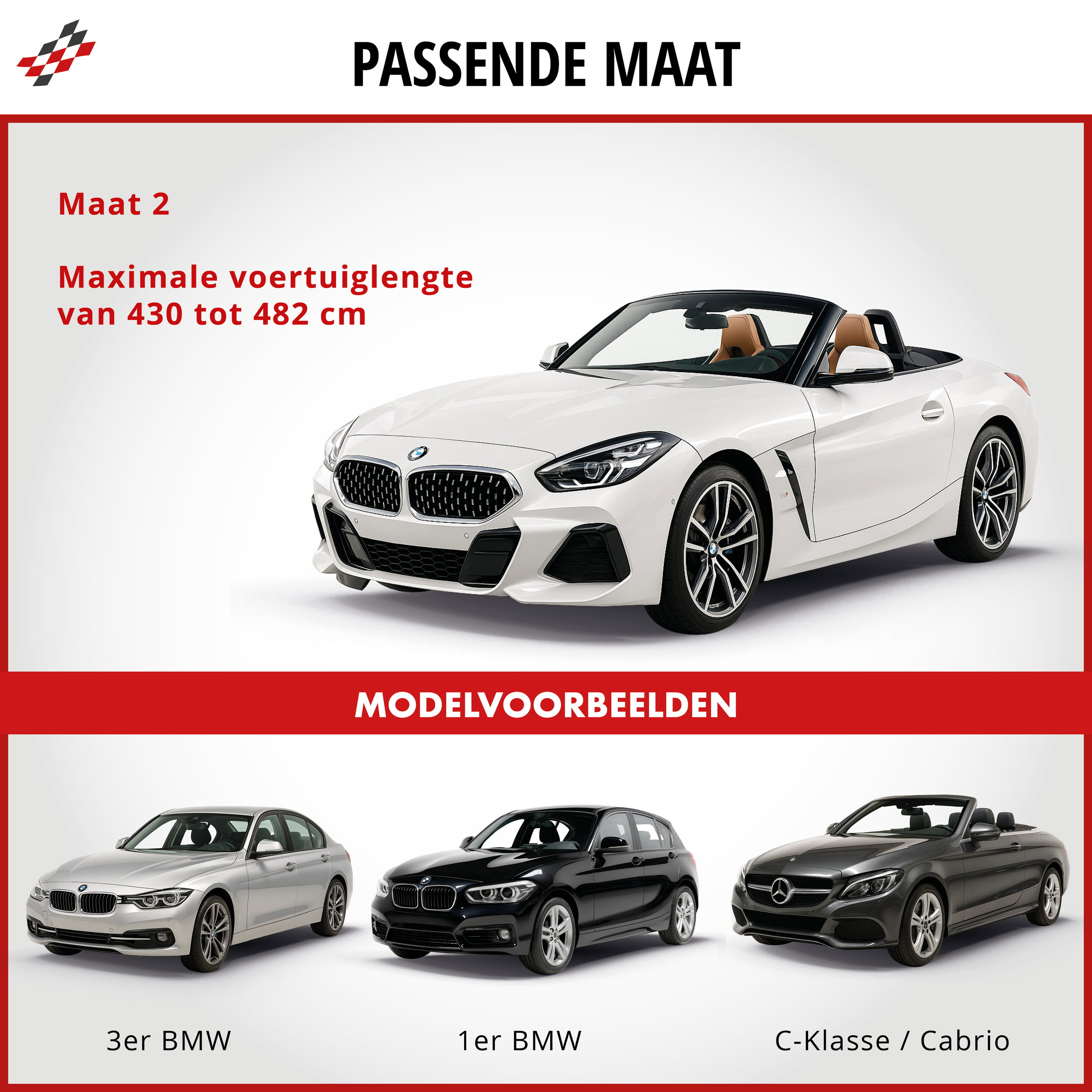 Premium Dekzeil voor auto All Weather Plus, autozeil volledige garage Maat 2 Auto grijs