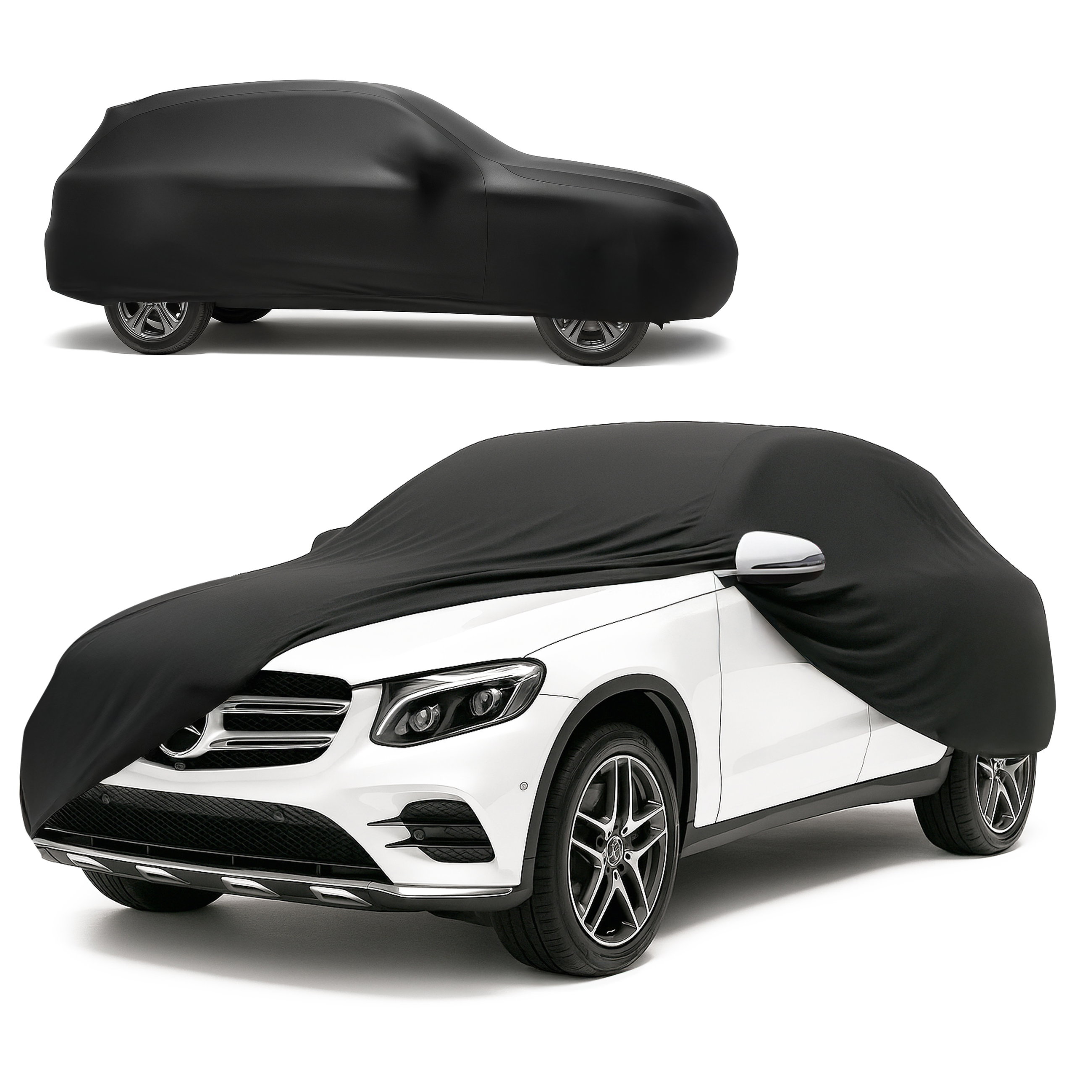 Car cover Indoor Stretch Plus size 9 SUV/VAN black, Walser Onlineshop