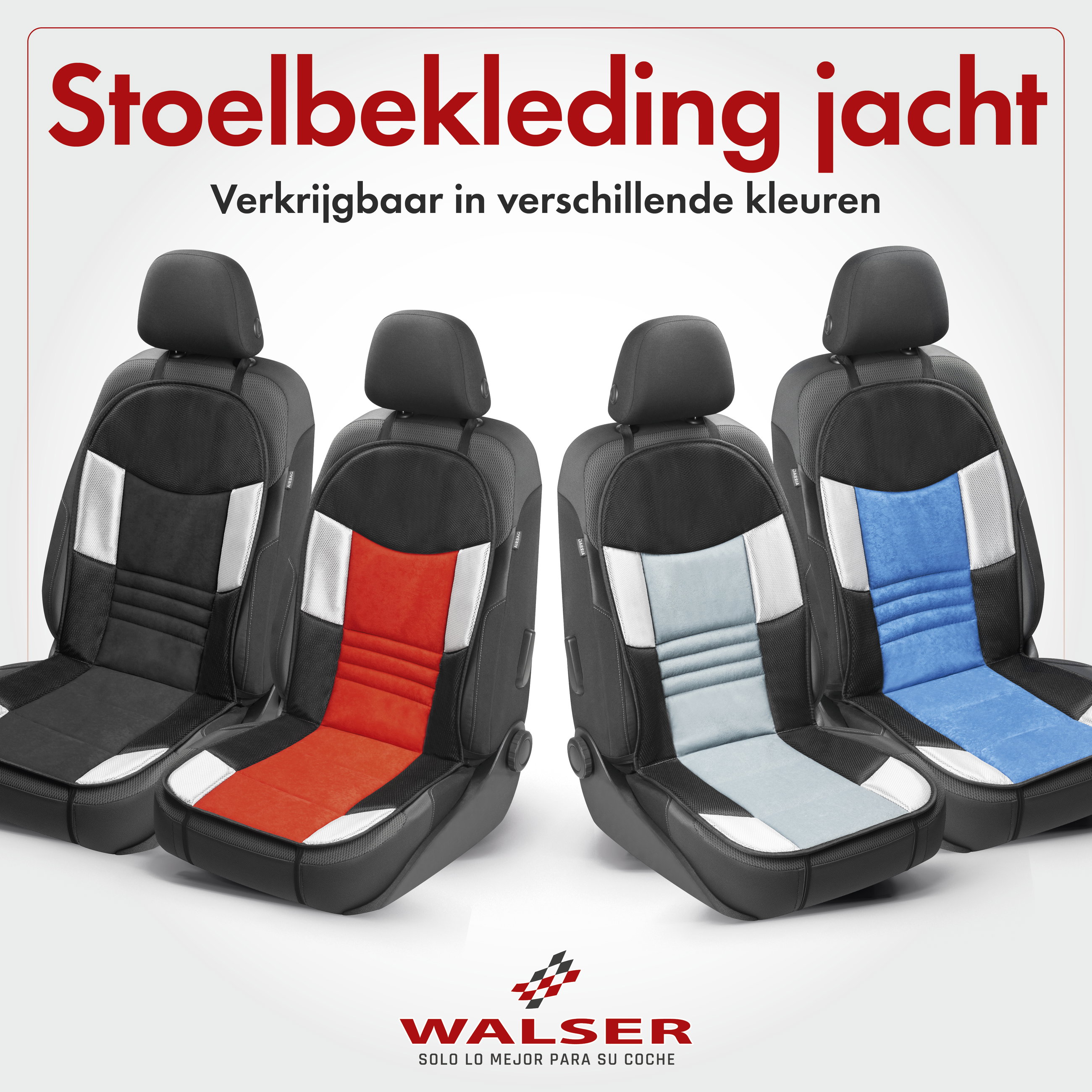 Autostoelhoes, autostoelbeschermer Hunt, autostoelbeschermer zilver zwart, 1 stuk