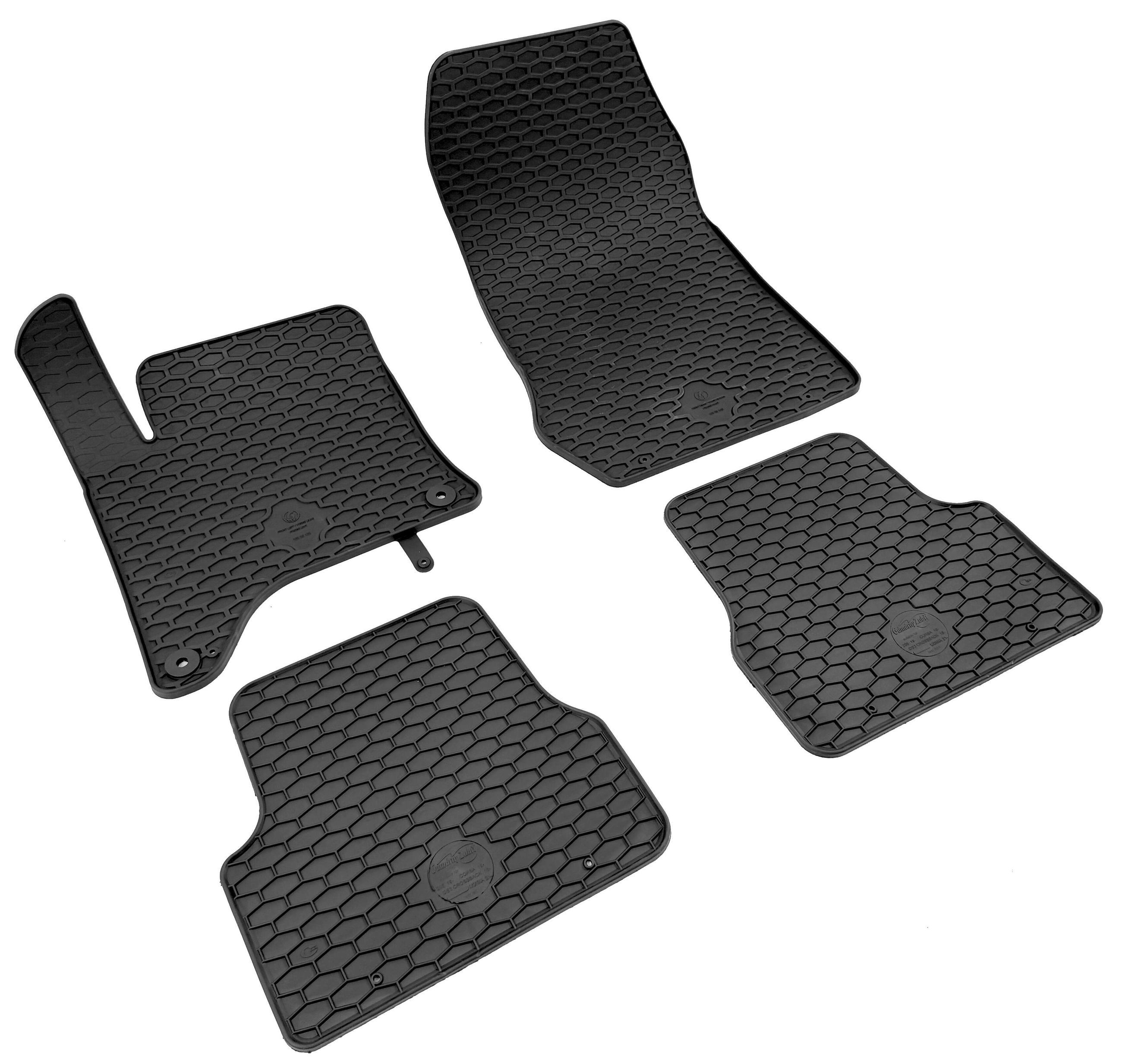 Gummimatten, Kofferraumteppich, Auto Fußmatten, Antirutsch, 4-teiliges Set, autofußmatten, autoumlage, Gummimatte, Füße Muster, Allround-Matte