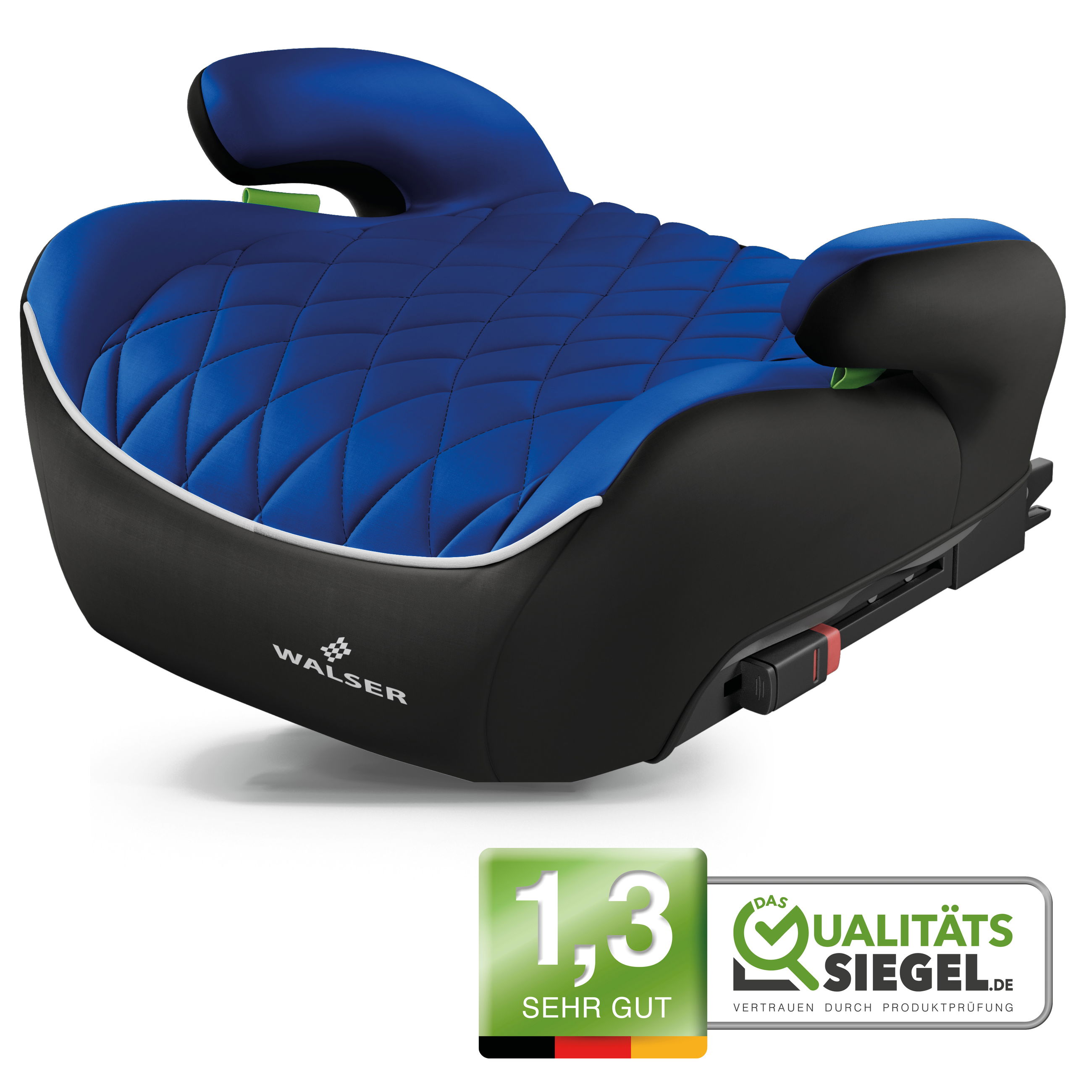 Booster Seat Andy ISOFIX, Premium booster seat car ECE R 129 tested, child seat black/blue Booster Seat Andy ISOFIX, Premium booster seat car ECE R 129 tested, child seat black/blue