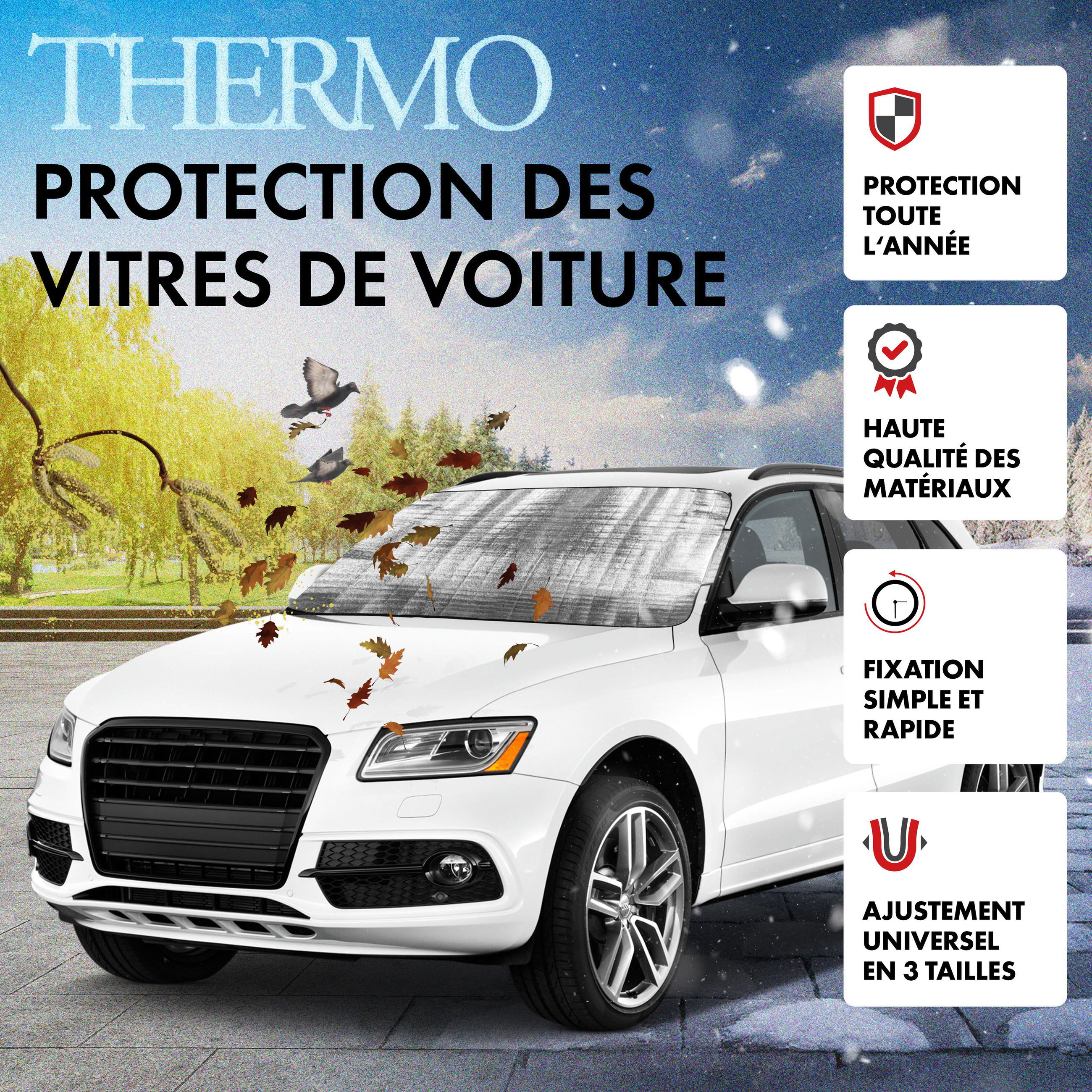 Werbung, Plakat, Kleintransporter, Vogel, Nummernschild