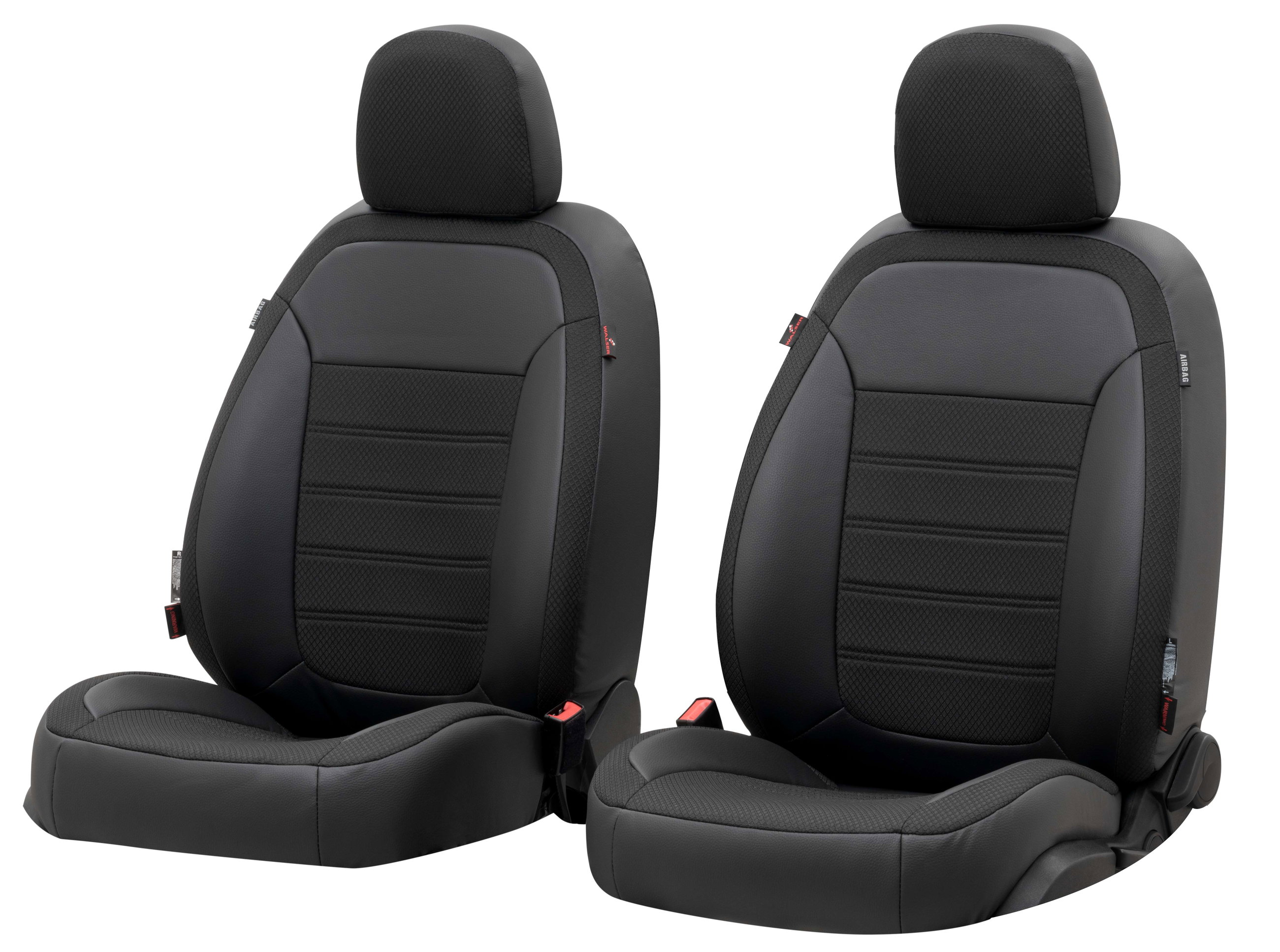 Passform Sitzbezug Aversa für VW Transporter/Caravelle VI 04/2015-Heute, 2 Einzelsitzbezüge für Normalsitze