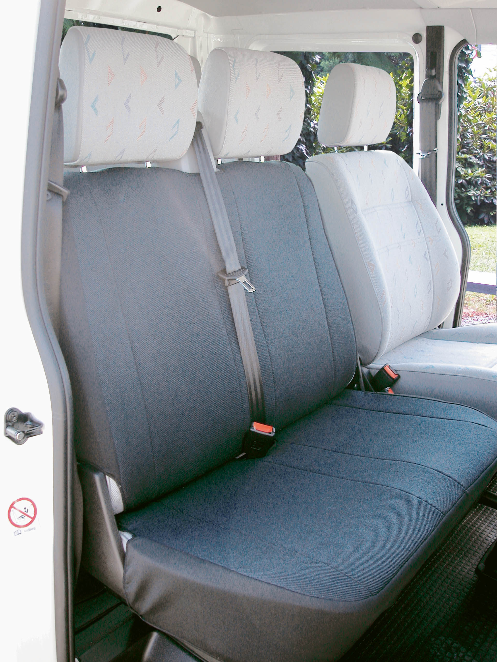 Transporter VW T4 Passform Doppelbank vorne Lissabon anthrazit - BJ 10/1990-04/2003