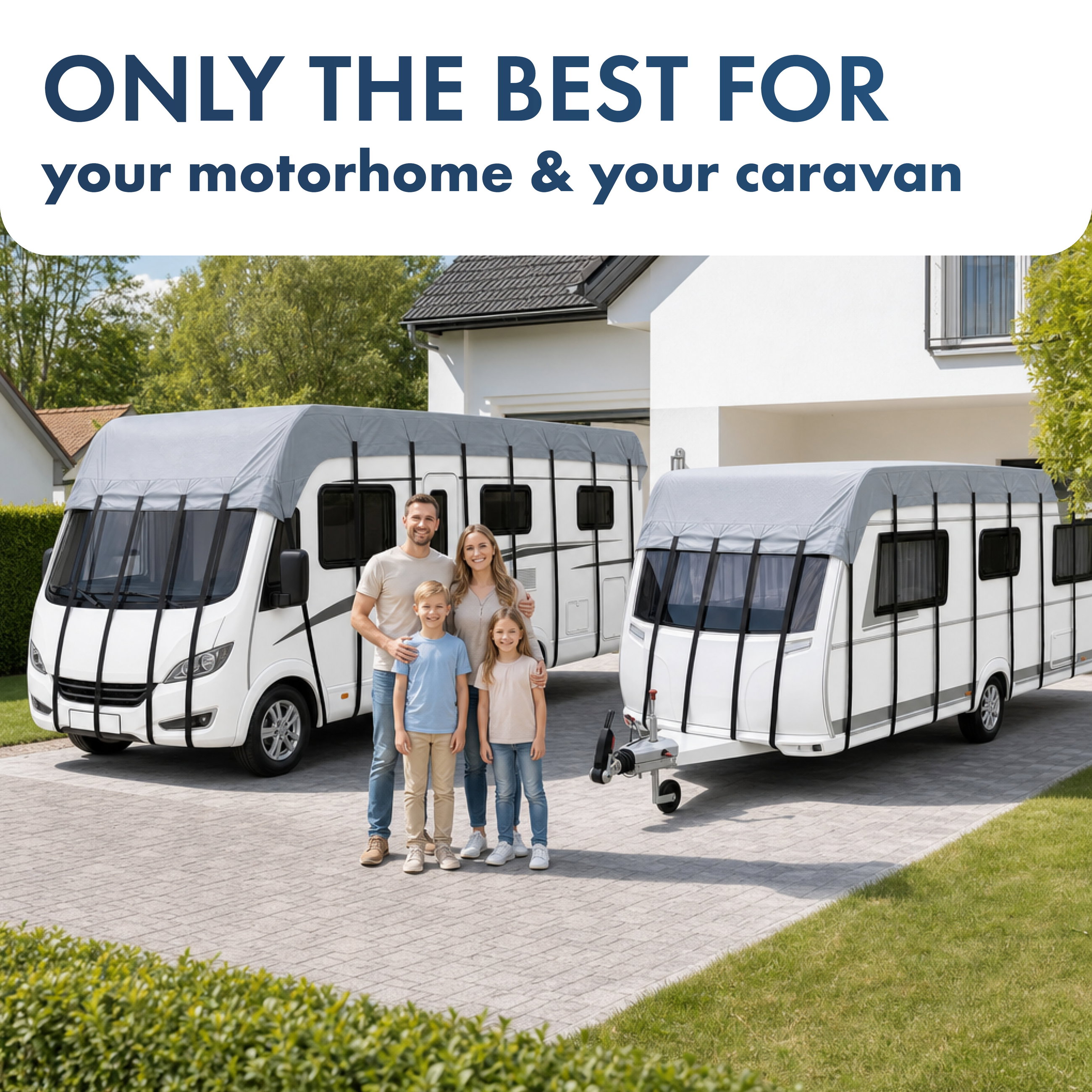 Caravan Dachabdeckung 500x300cm grau