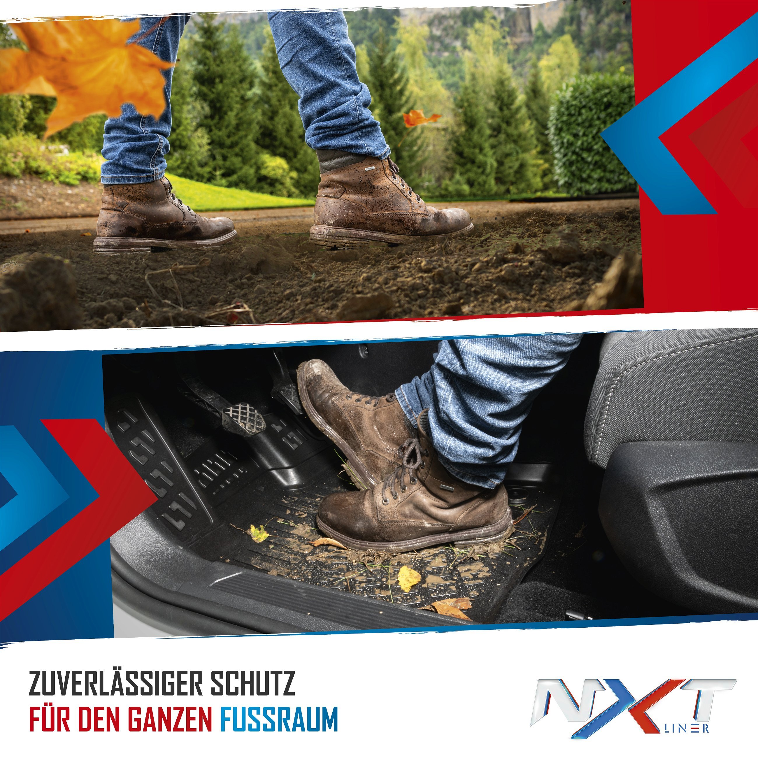 Gummimatten NXT für Skoda Fabia III 08/2014 - Heute