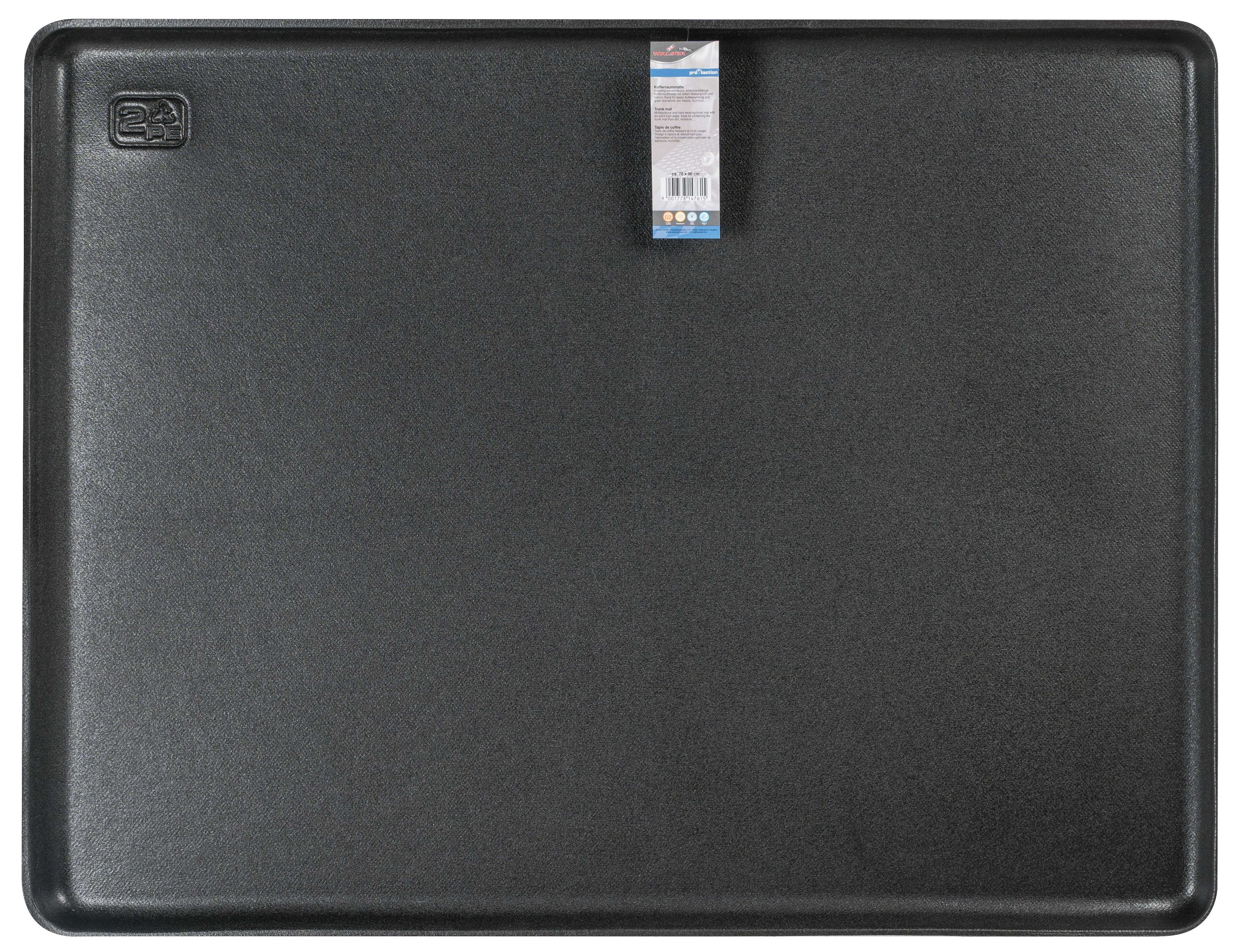 Schaumstoff Kofferraumwanne, Universale Mehrzweckwanne, Schmutzfangmatte schwarz Größe M - 70x90 cm