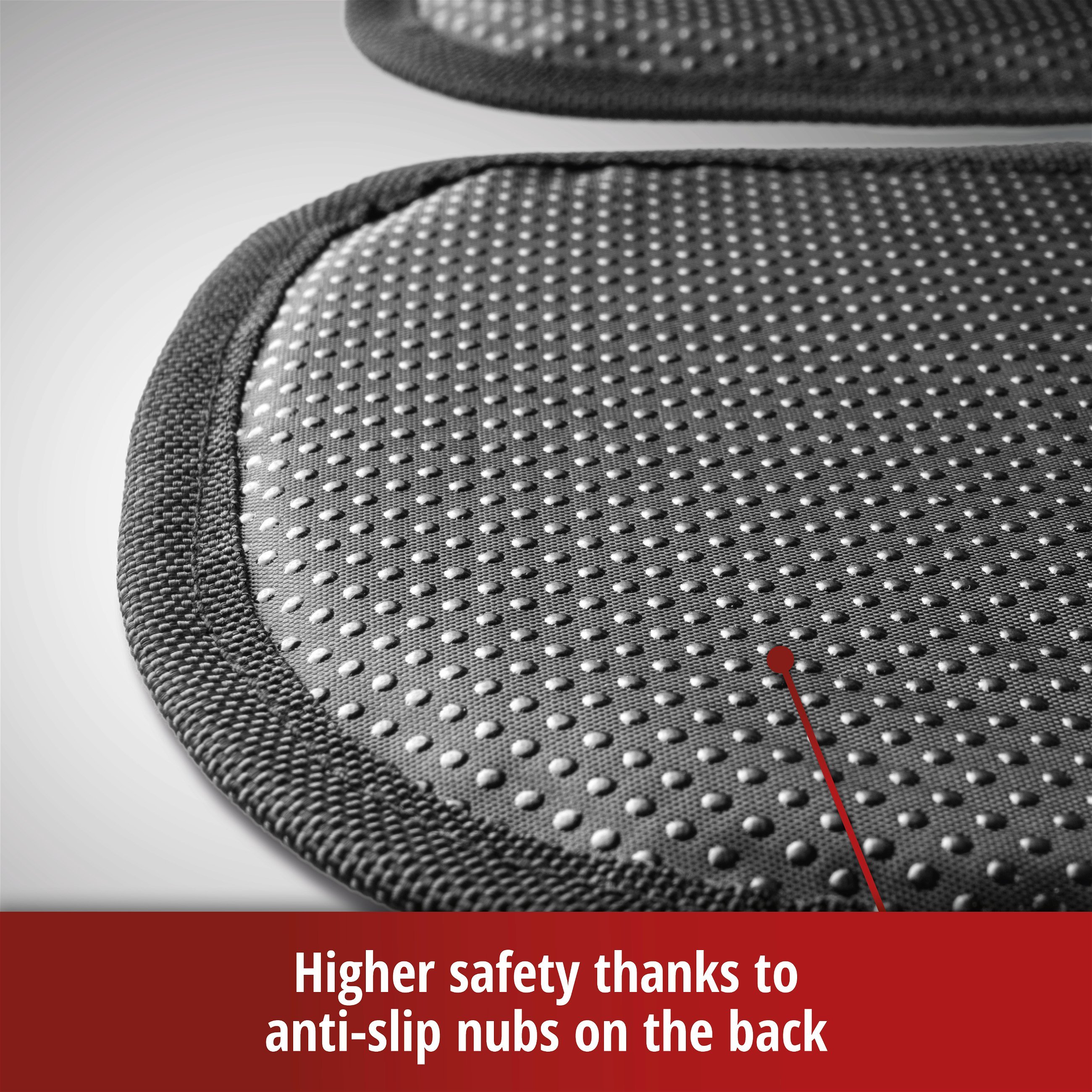 Child seat pad Tidy Fred, protective pad child seat grey/black