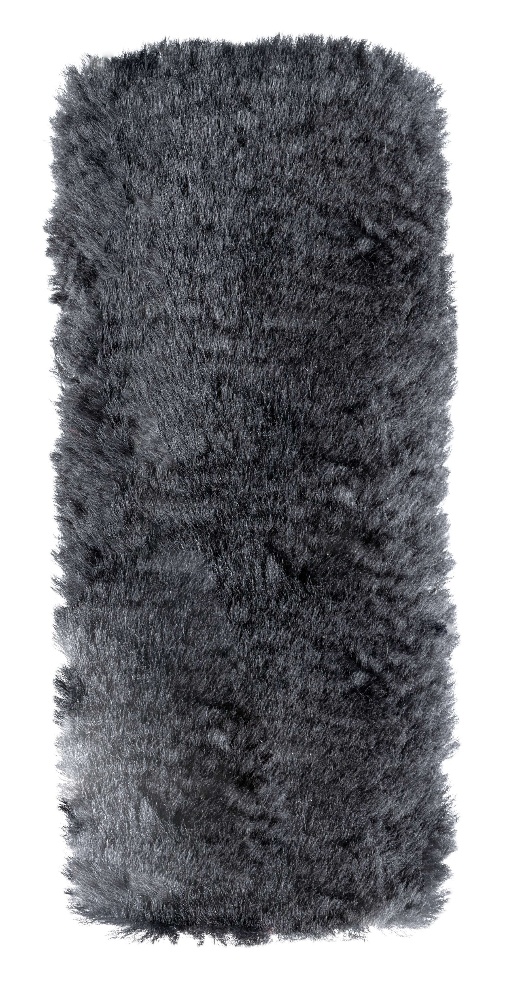 Coussinets de ceinture Millie en peau d'agneau, 2 pièces noir