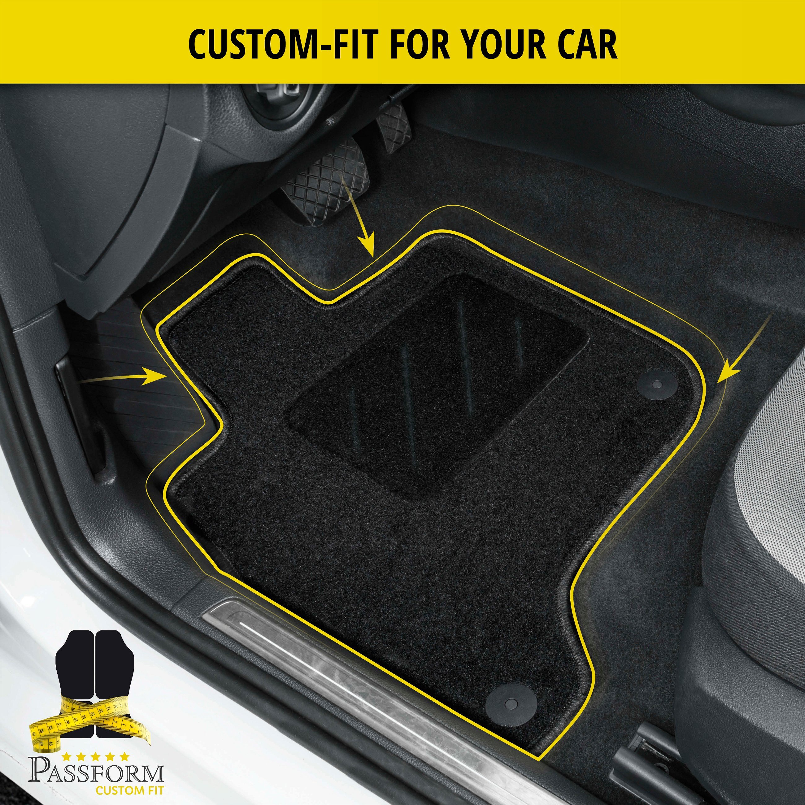 Floor mats for Renault Clio IV (BH) 11/2012-Today, Clio IV Grandtour (KH) 01/2013-Today