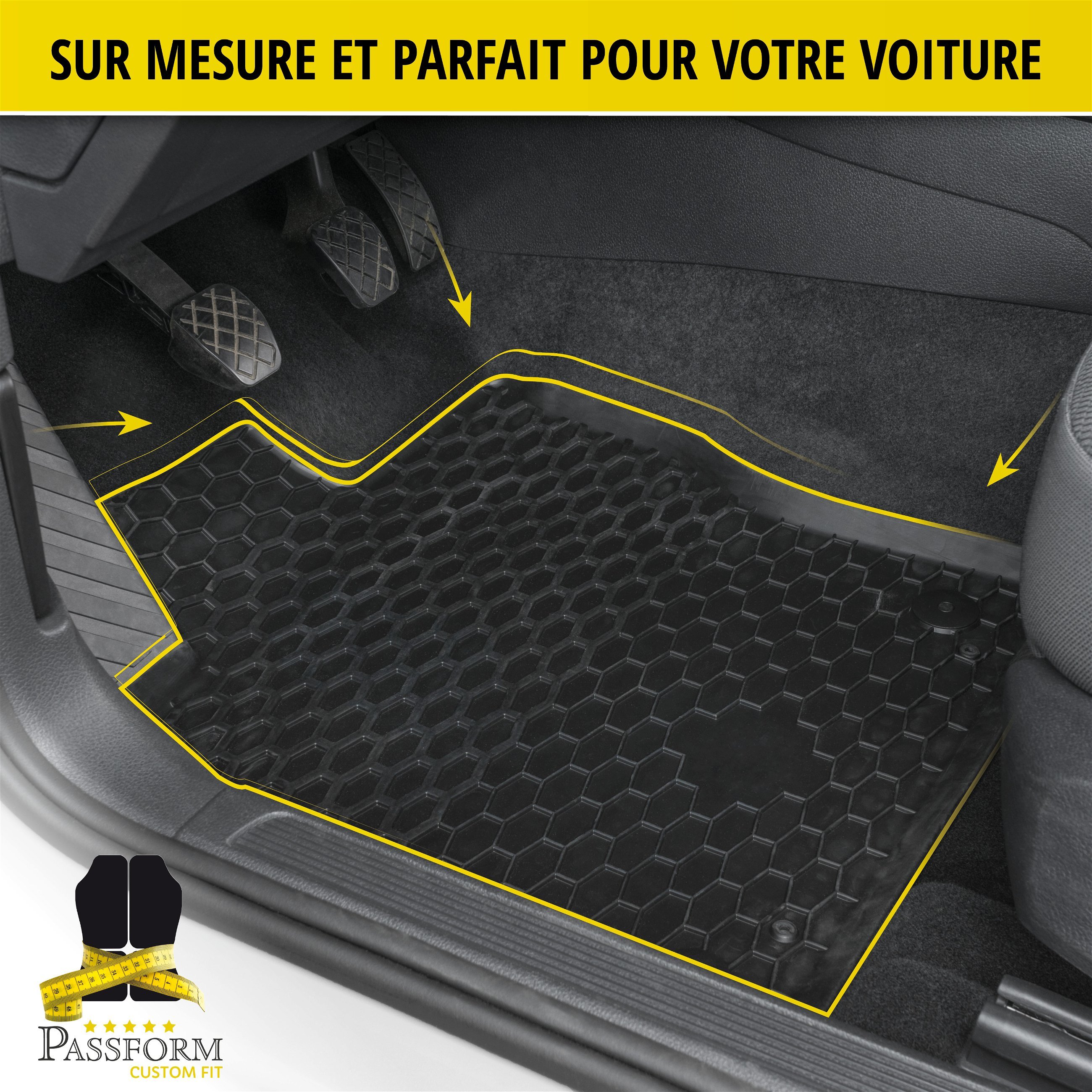 Tapis en caoutchouc DirtGuard pour Renault Express 05/2021-auj.