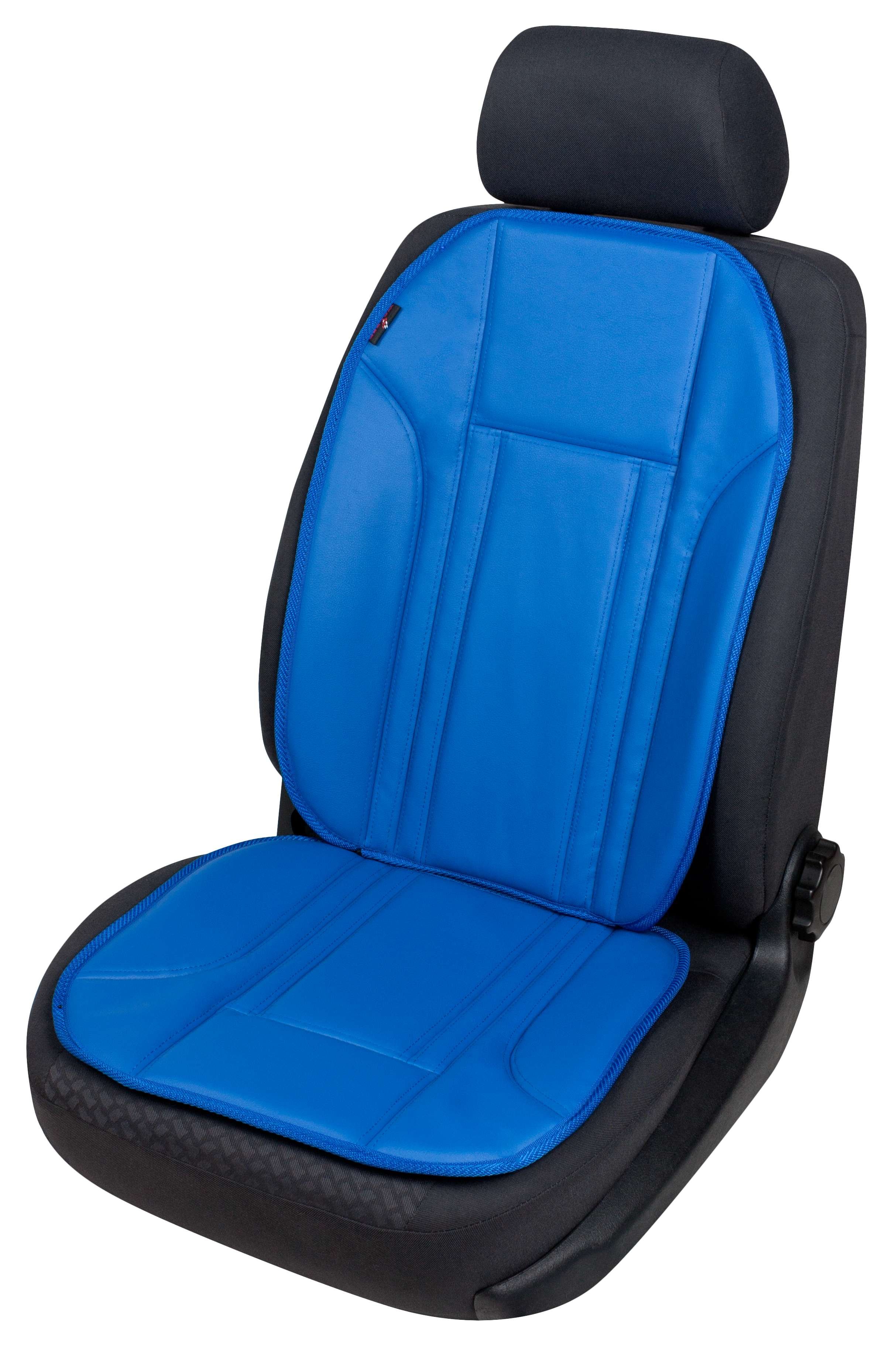 Car Seat cover in imitation leather Ravenna blue