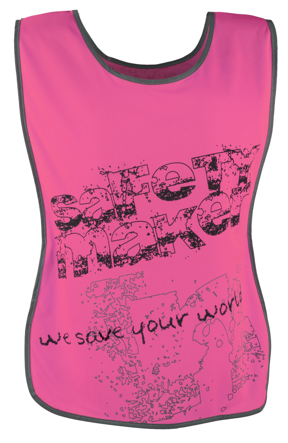 Reflecterend Vrijetijdsvest S-M roze