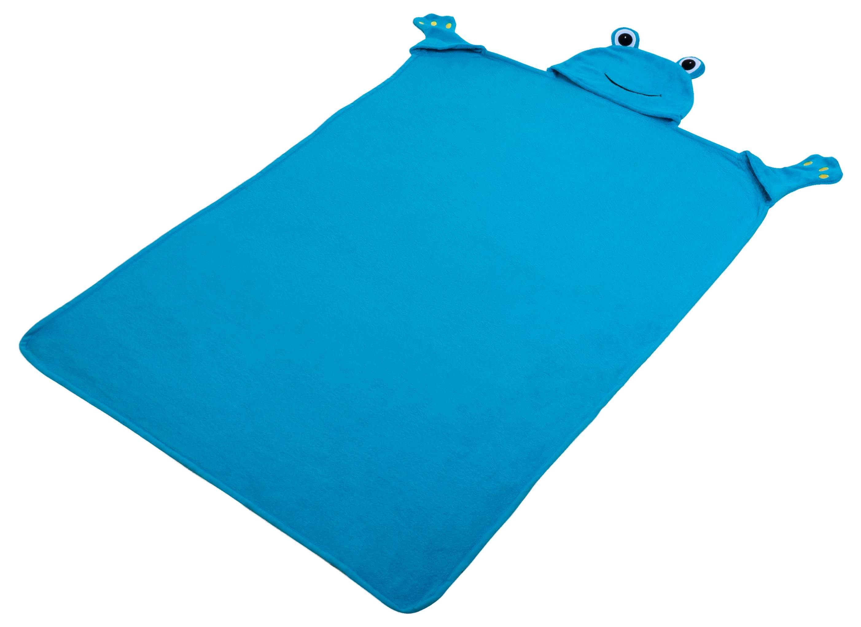 coperta per bambini Froggy blu 130 x 100 cm