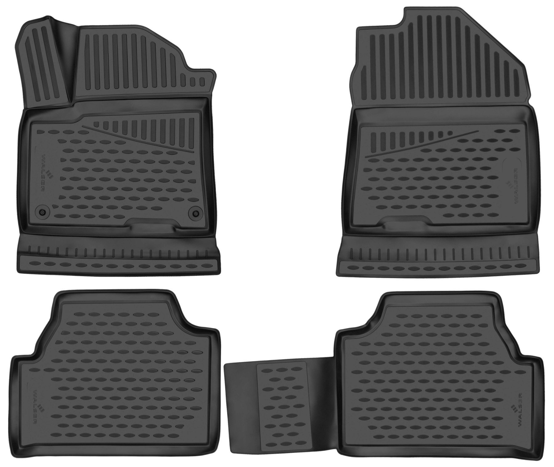 Tapis en caoutchouc XTR pour Hyundai Kona 06/2017-Auj., propulsion électrique